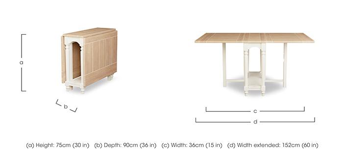 Dorset Drop Leaf Dining Table in  on Furniture Village