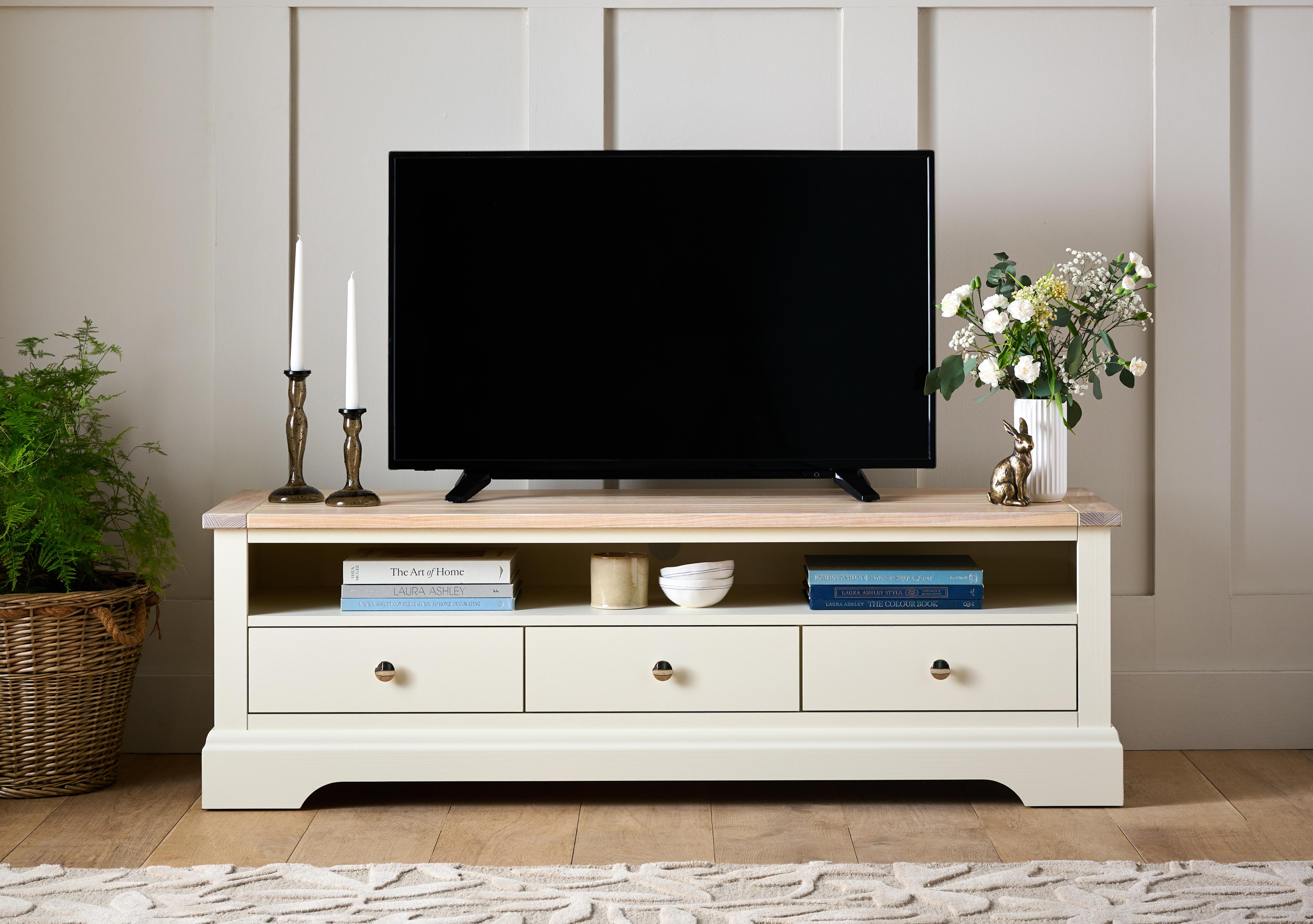 Dorset Wide TV Unit in  on Furniture Village