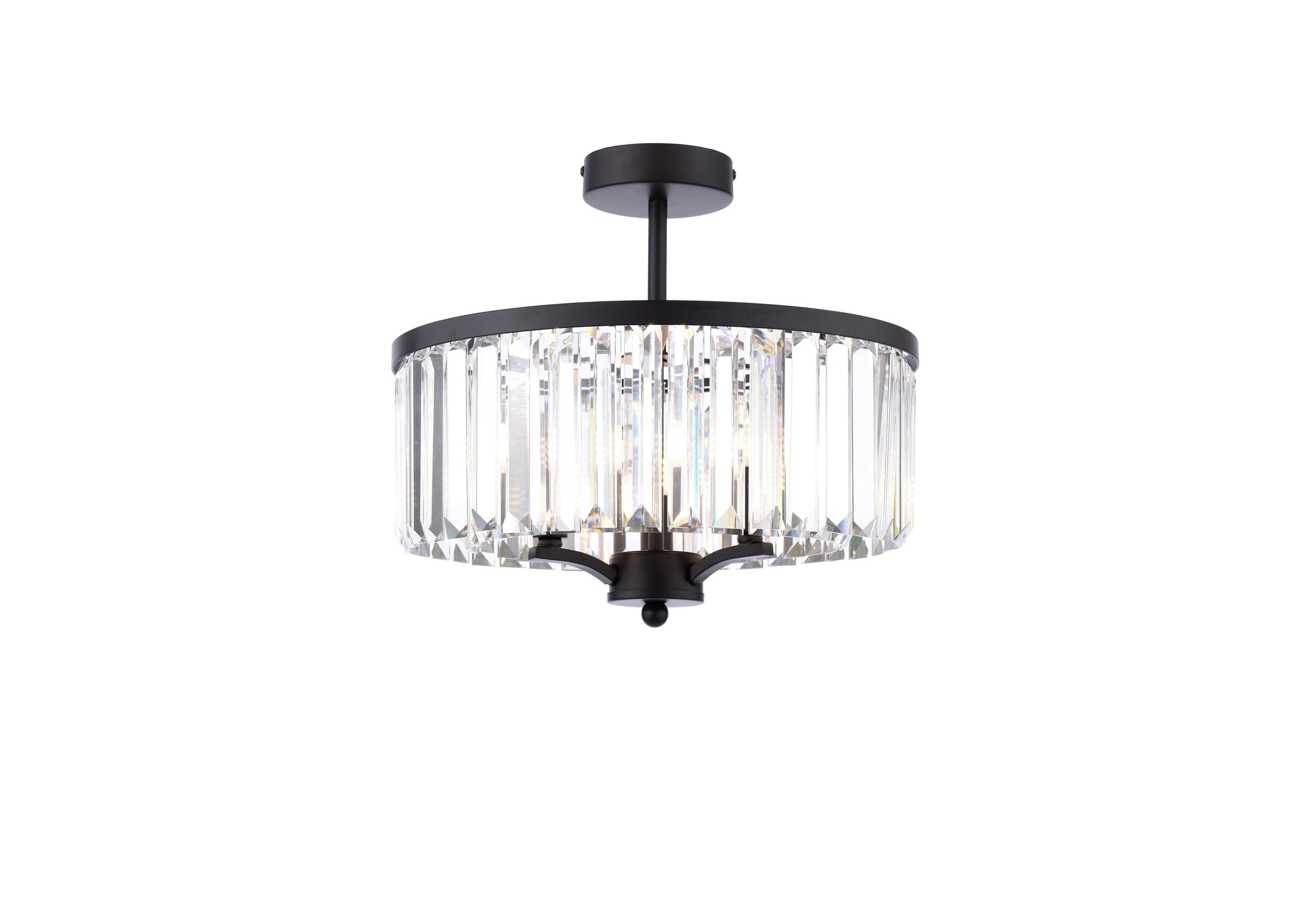 Elkwood 3 Light Semi Flush Candelabra in  on Furniture Village