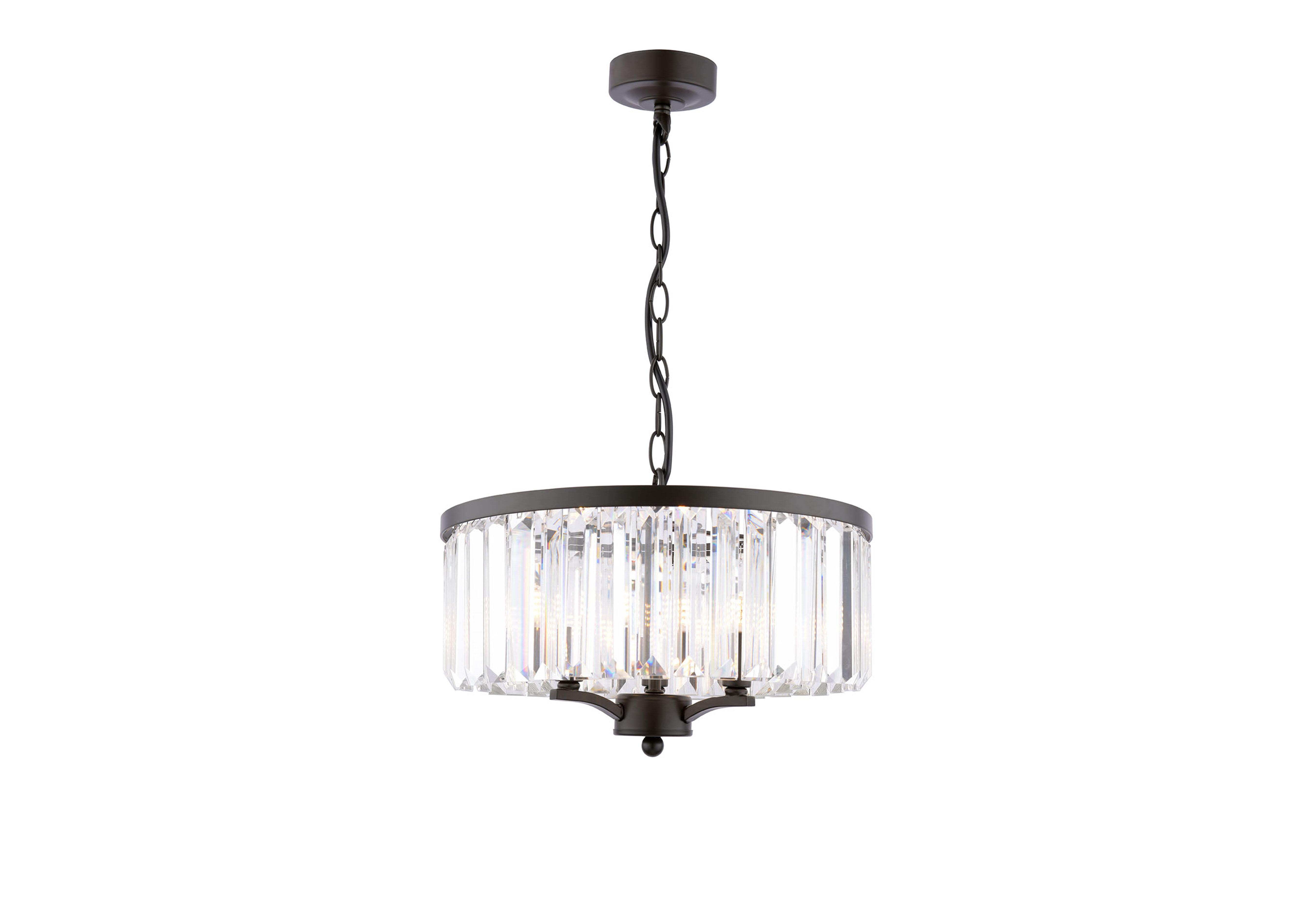 Elkwood 3 Light Pendant Candelabra in  on Furniture Village