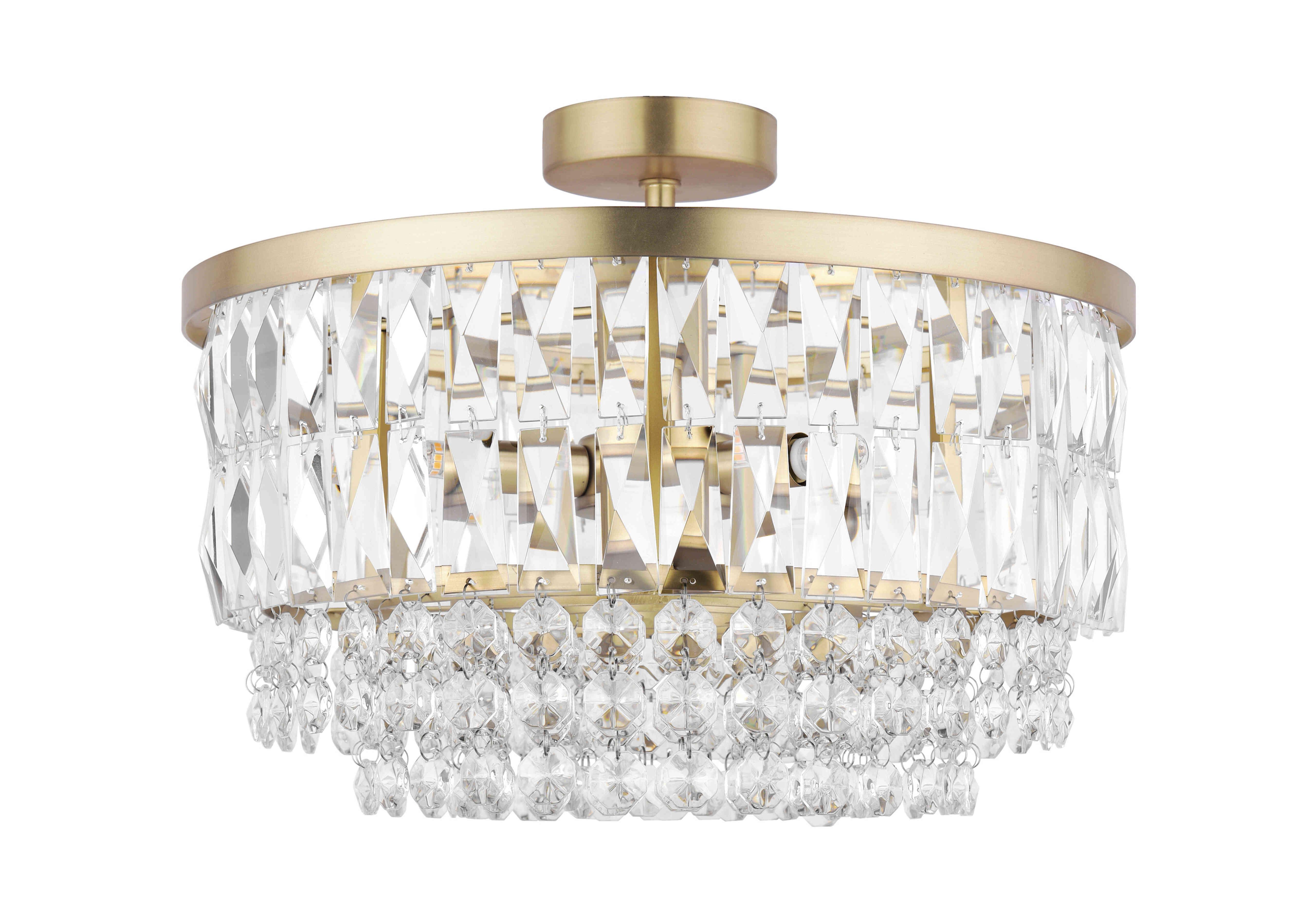 Rhosill 3 Light Semi Flush Ceiling Light in  on Furniture Village