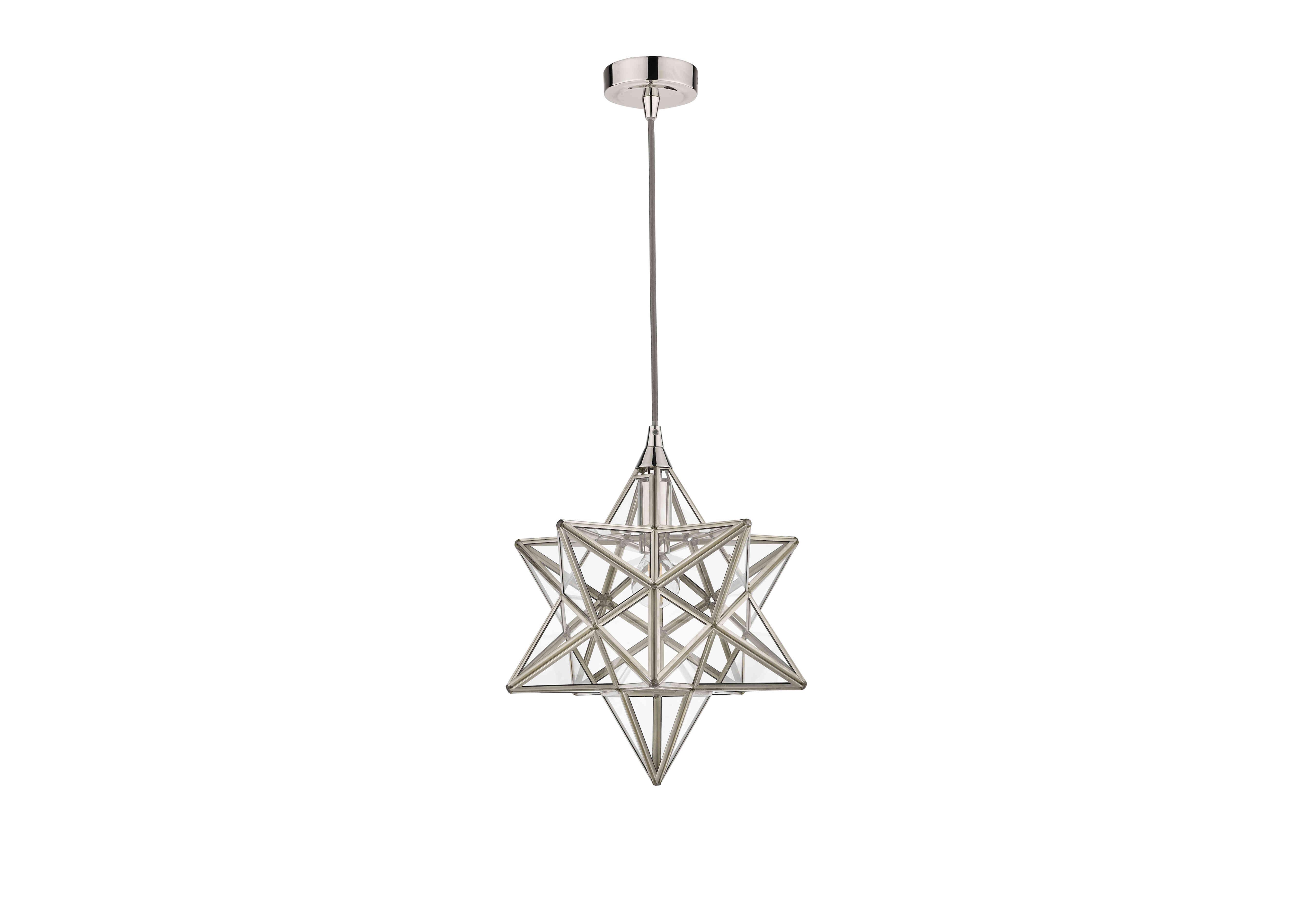 Star 1 Light Pendant in  on Furniture Village
