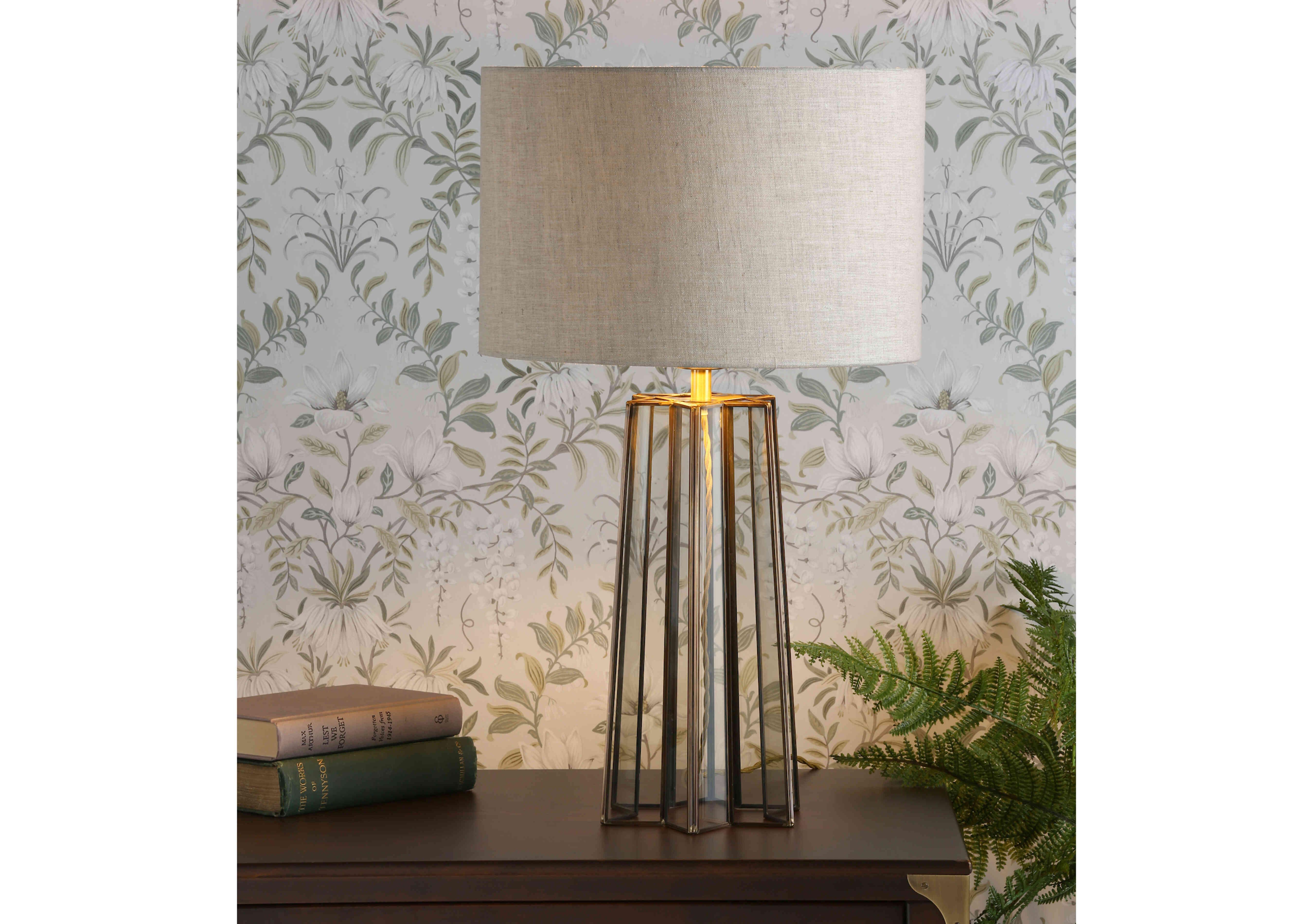 Star Antique Brass Table Lamp in  on Furniture Village