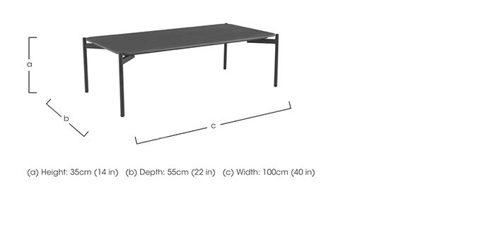 Lemi Rectangular Coffee Table in  on Furniture Village
