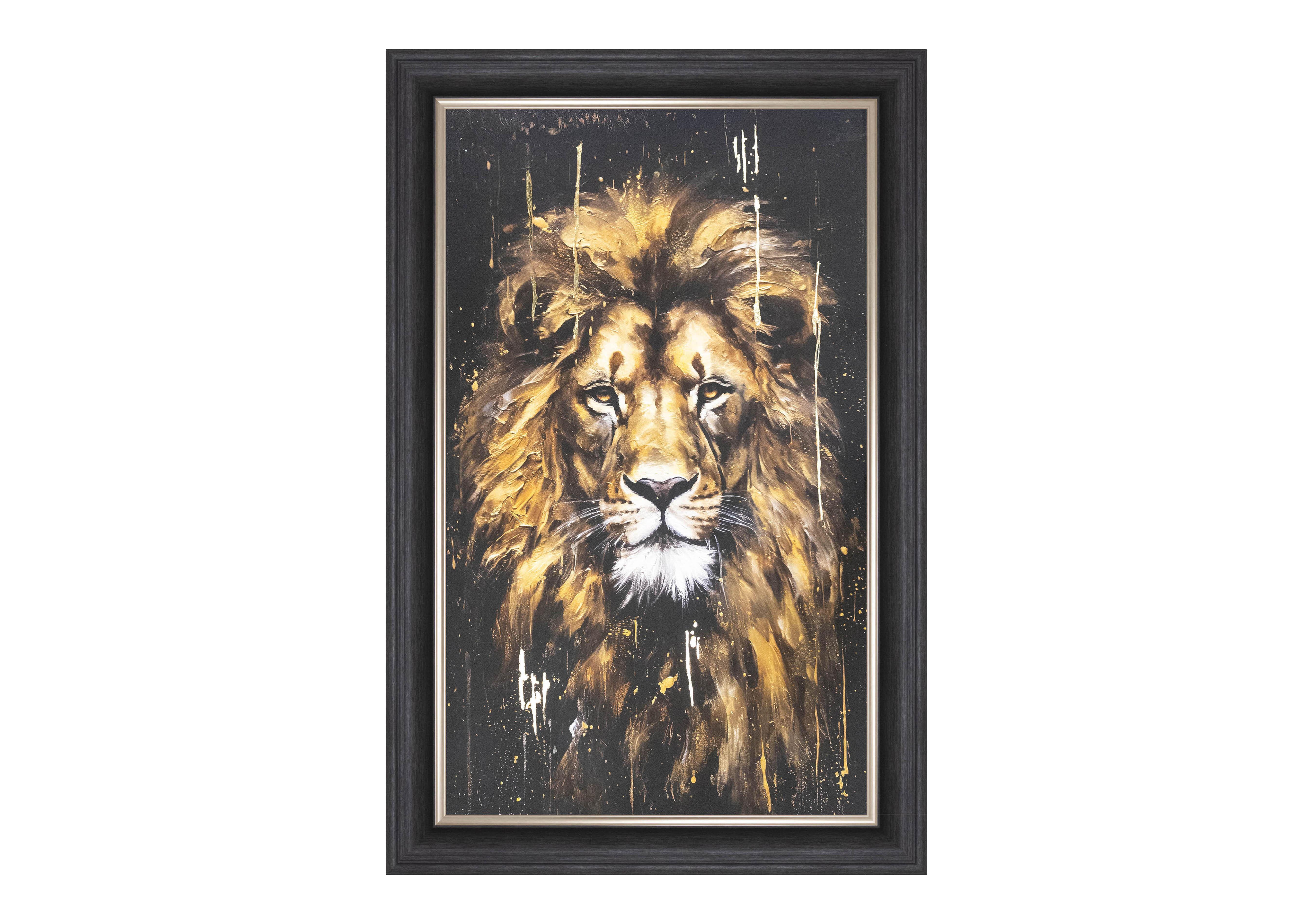 Leo Lion Large Framed Picture in  on Furniture Village