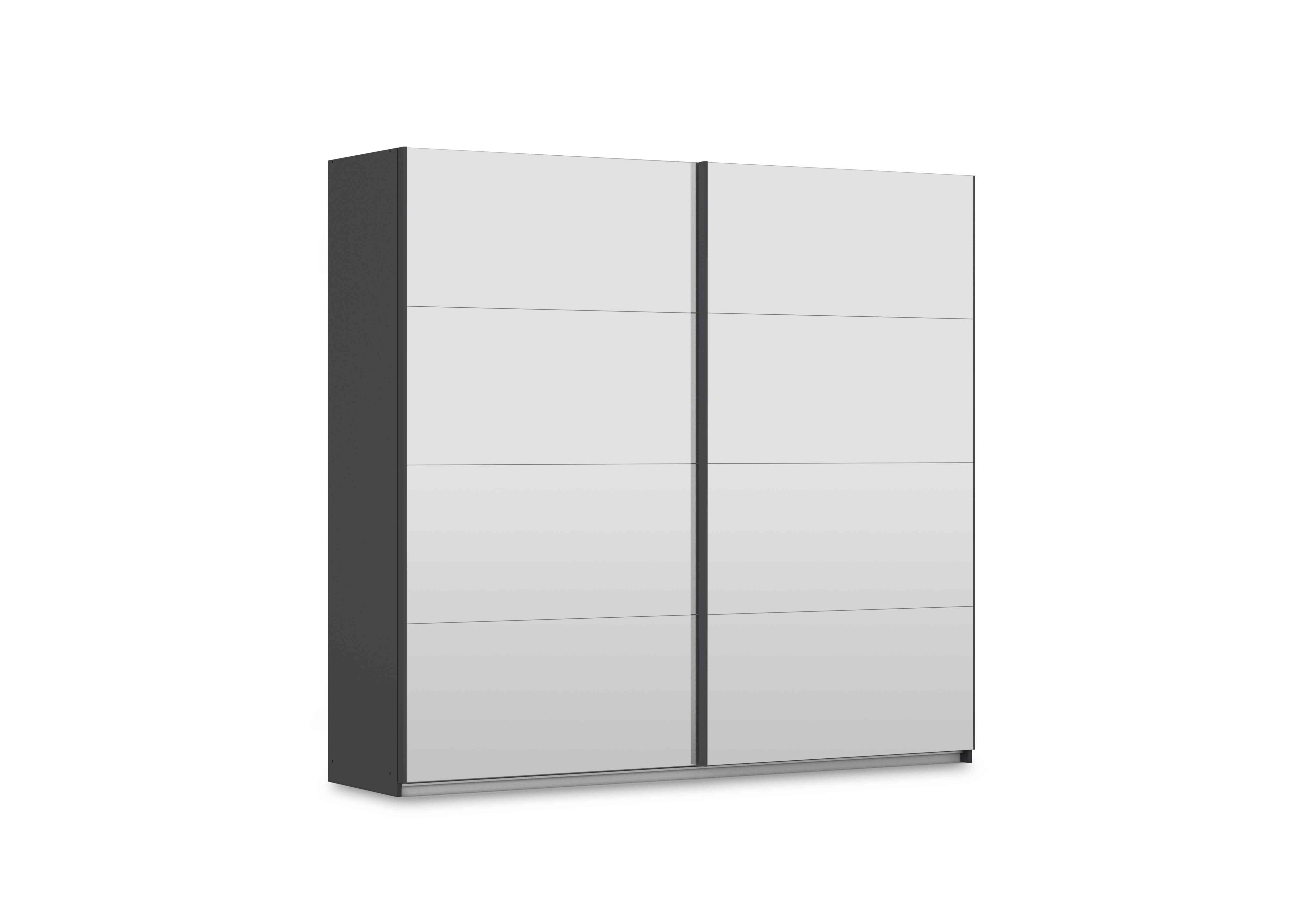 Leon 226cm 2 Door Sliding Wardrobe with 2 Mirror Doors in  on Furniture Village