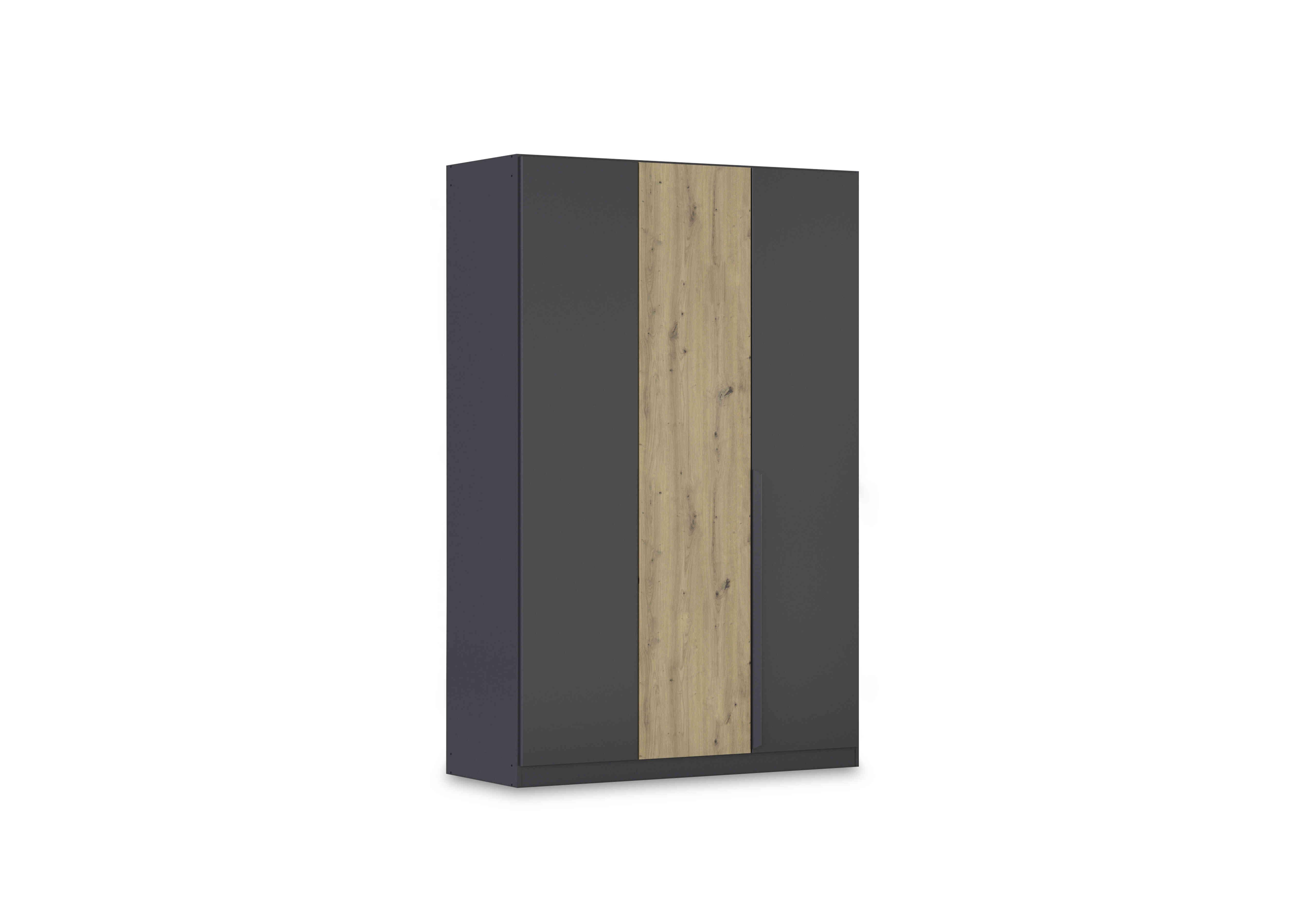 Leon 136cm 3 Door Hinged Two Tone Wardrobe in  on Furniture Village