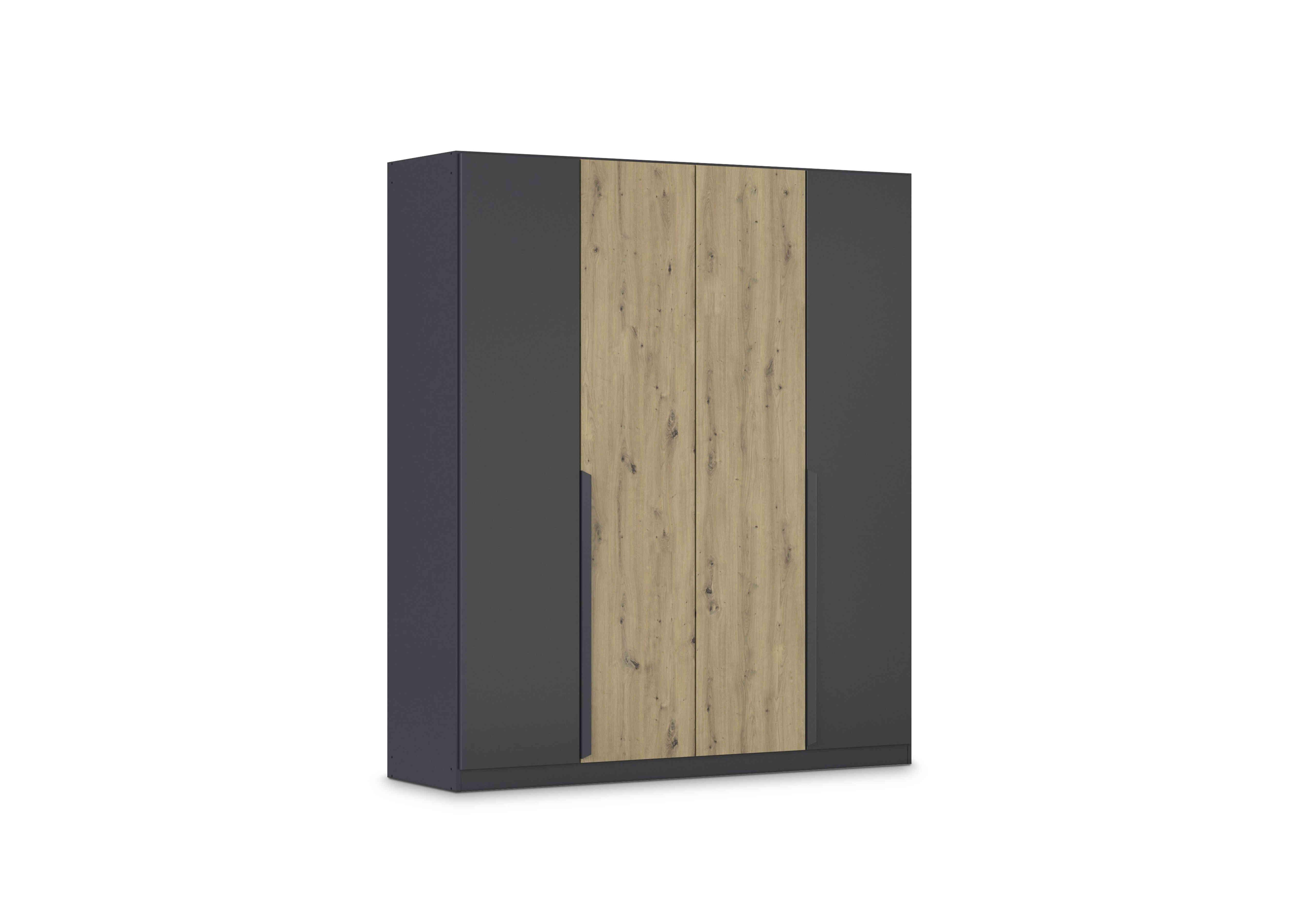 Leon 181cm 4 Door Hinged Two Tone Wardrobe in  on Furniture Village