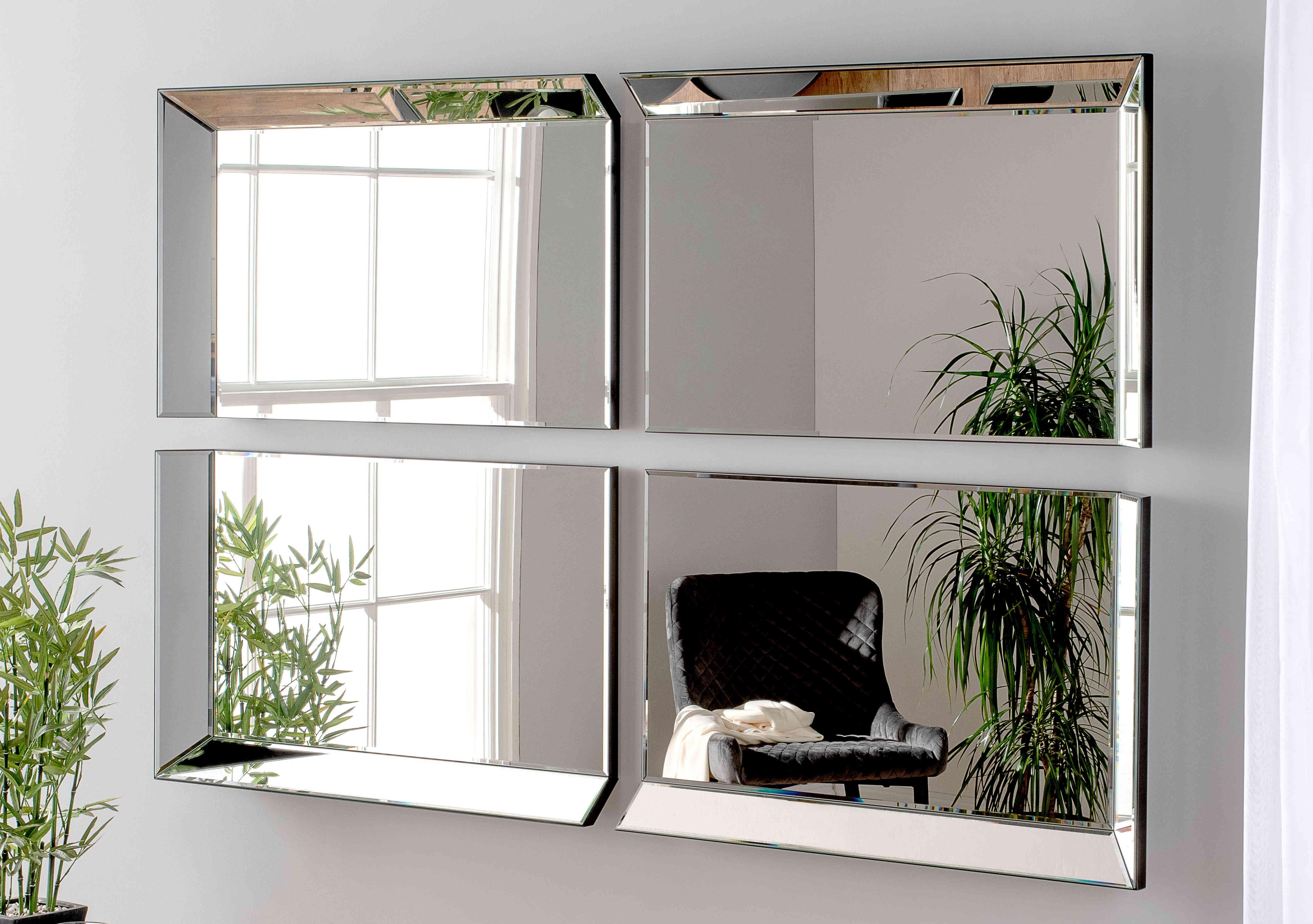 Libbie 4 Panel Mirror in  on Furniture Village