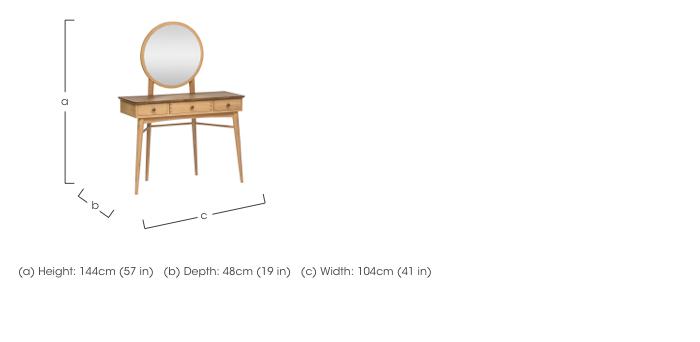 Lily Dressing Table and Mirror in  on Furniture Village
