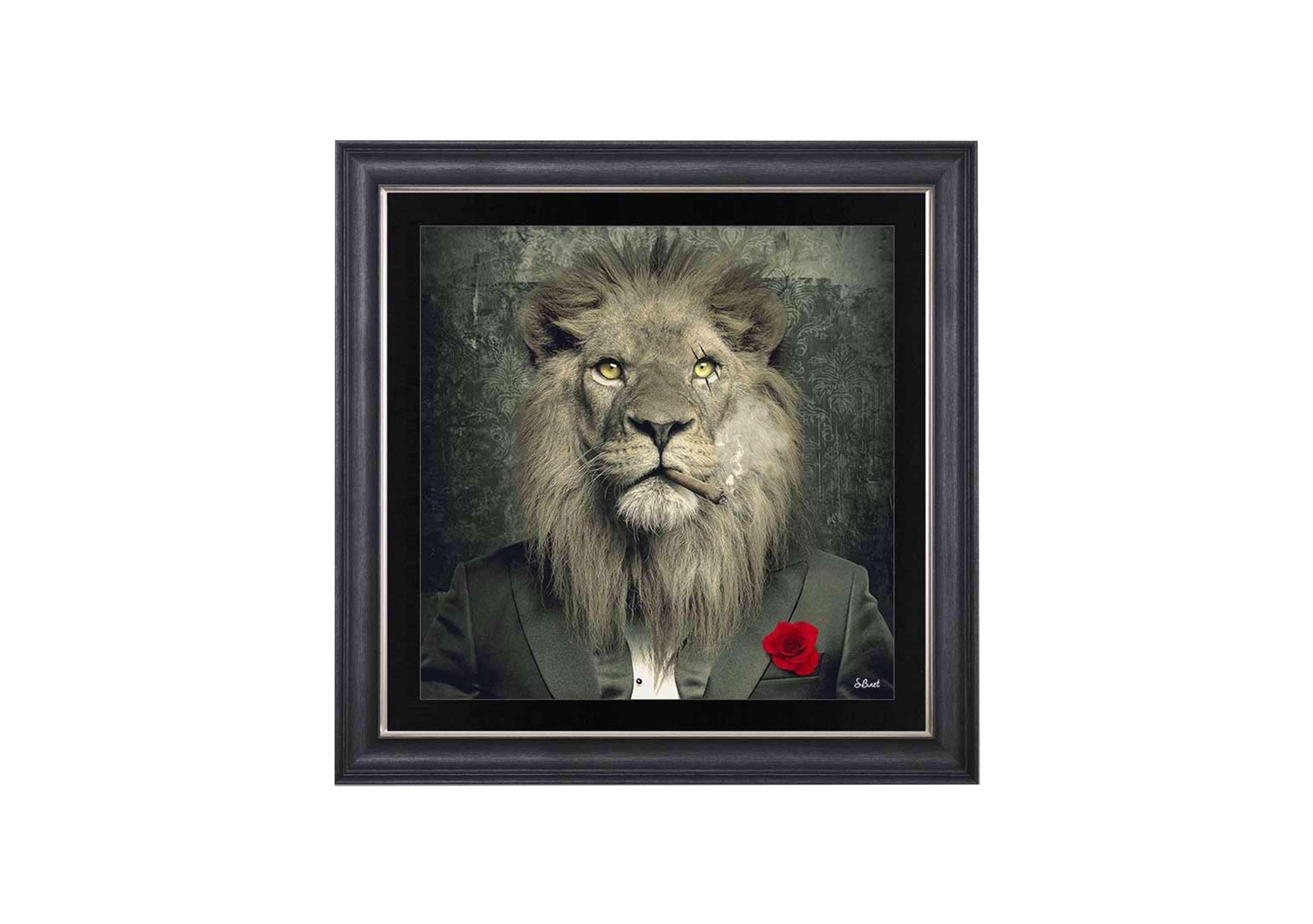 Lion Mafia Framed Art in  on Furniture Village