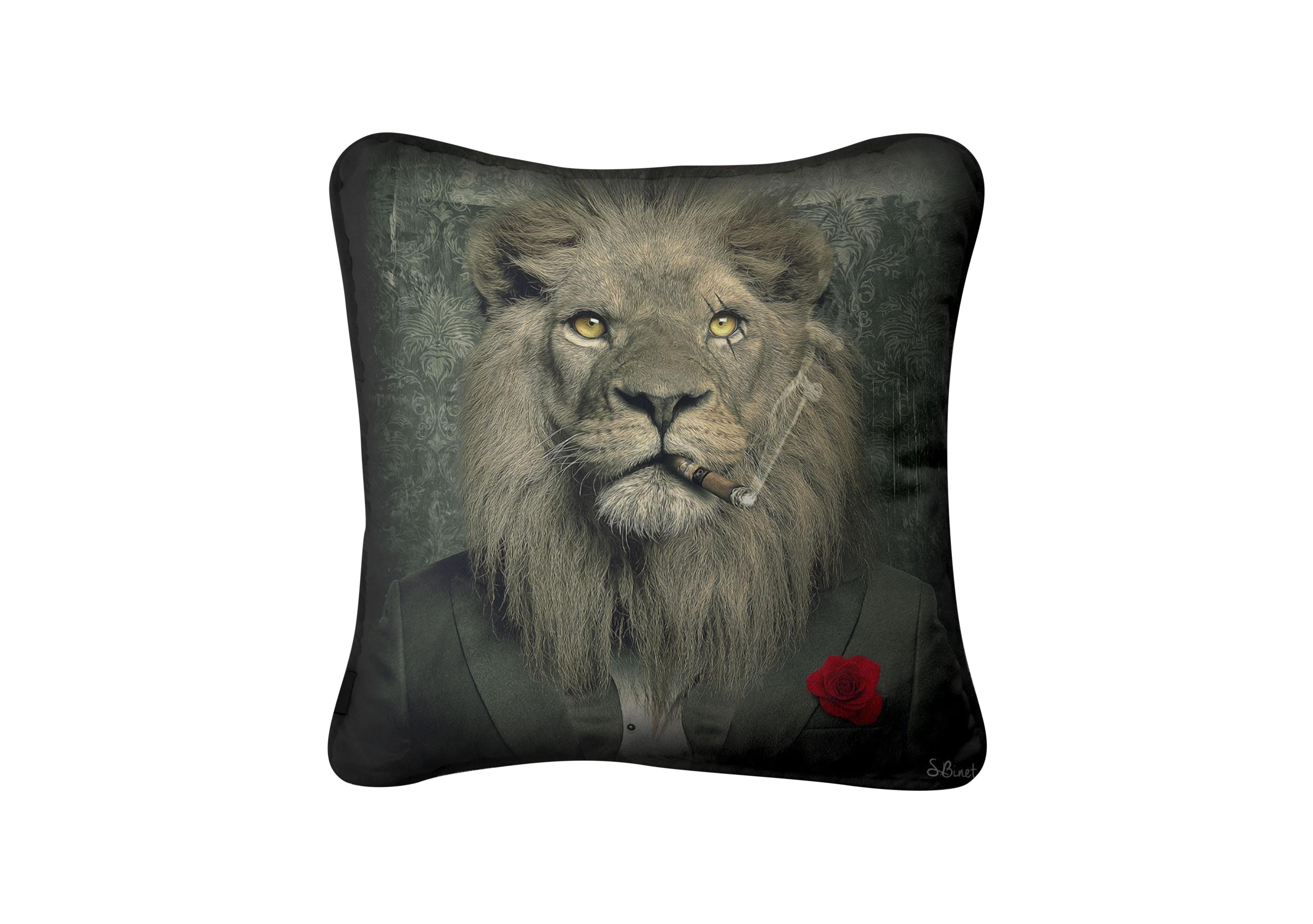 Lion Mafia Cushion in  on Furniture Village