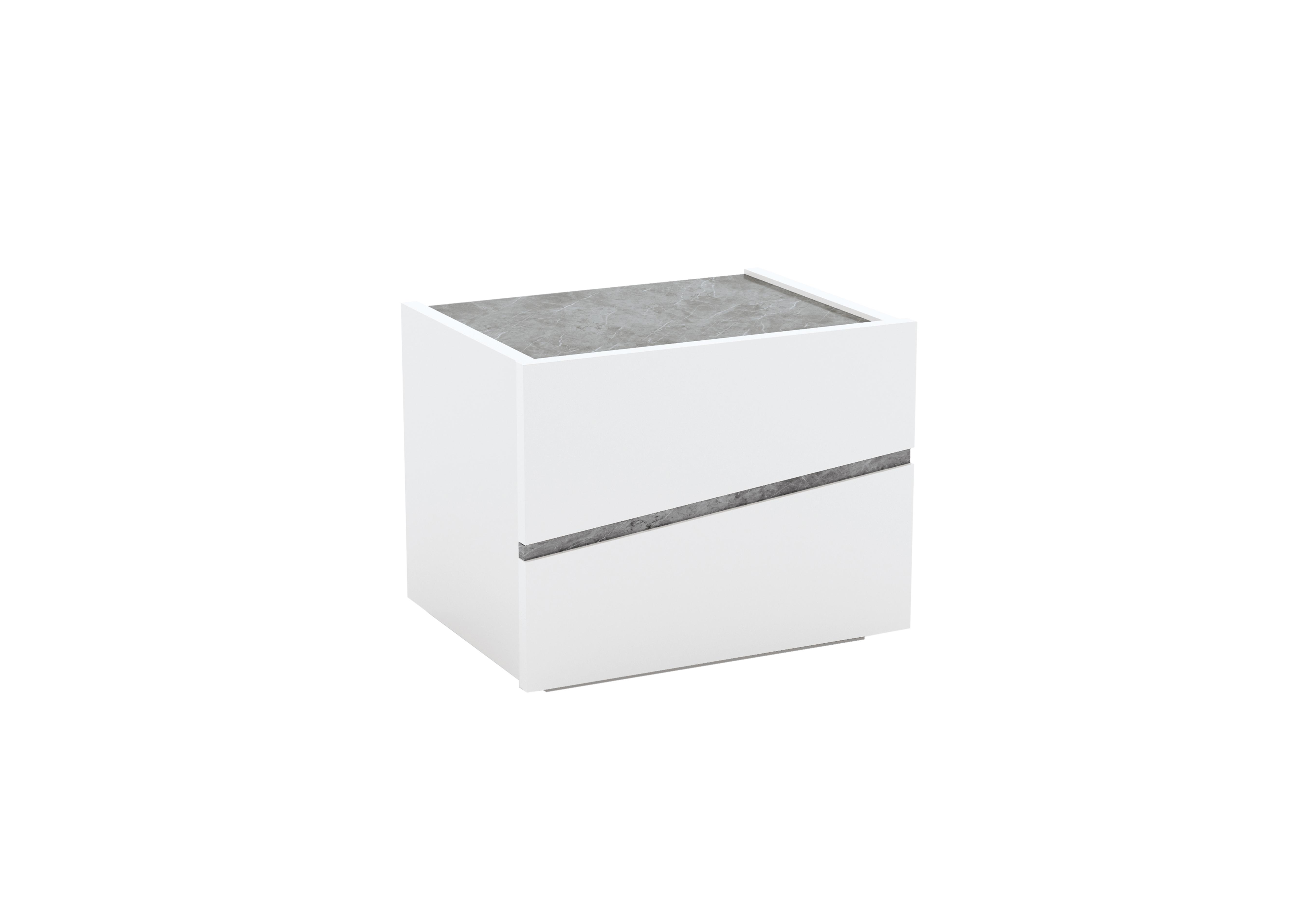 Lisia 2 Drawer Bedside Cabinet in  on Furniture Village