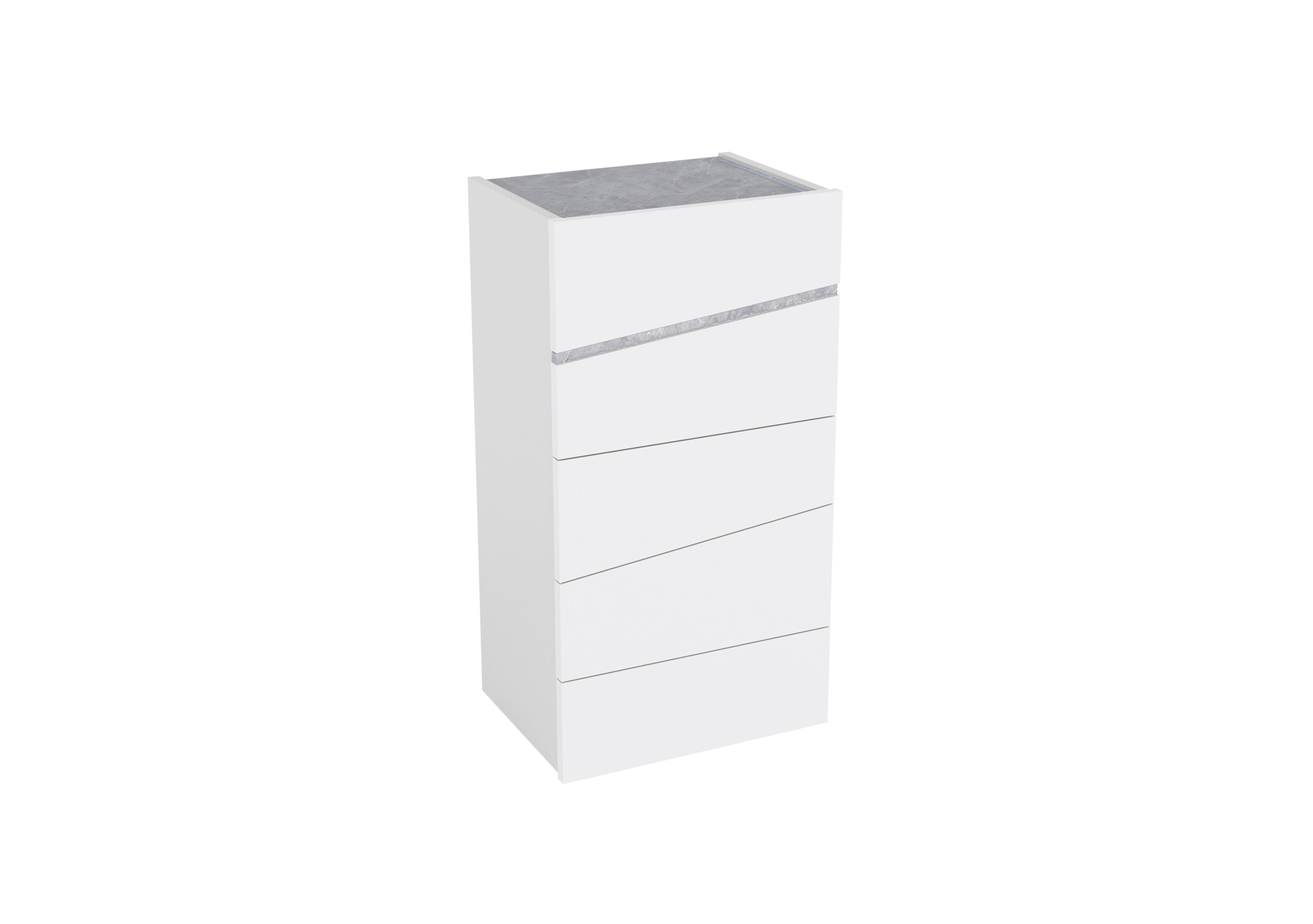 Lisia 5 Drawer Tall Chest in  on Furniture Village