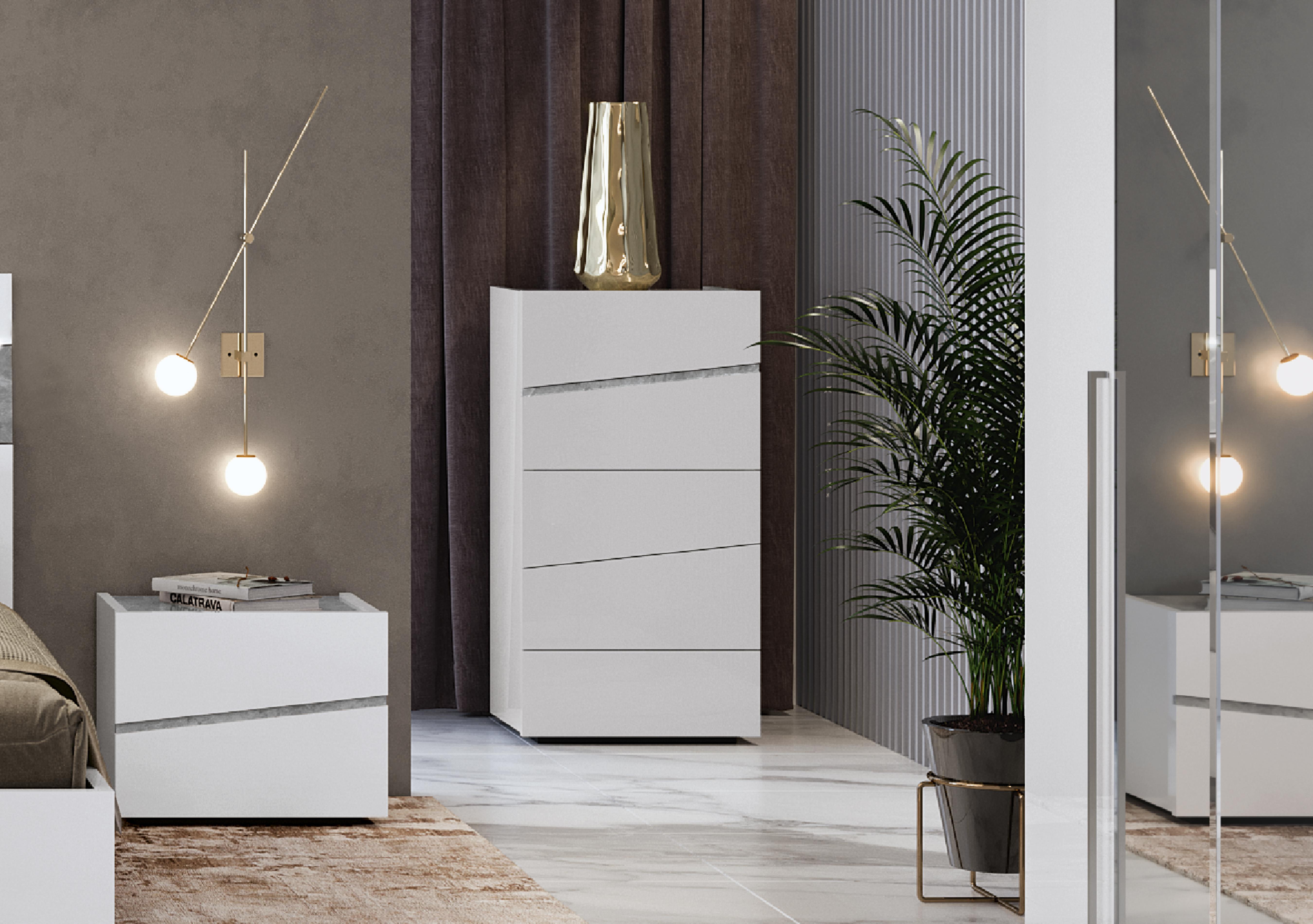 Lisia 5 Drawer Tall Chest in  on Furniture Village