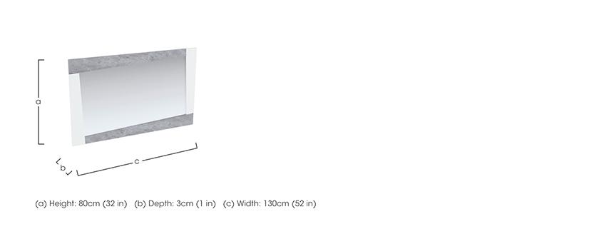 Lisia Bedroom Mirror in  on Furniture Village