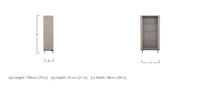 Livia 2 Door Curio Cabinet in  on Furniture Village