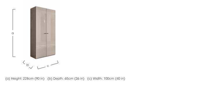 Livia 2 Door Wardrobe in  on Furniture Village