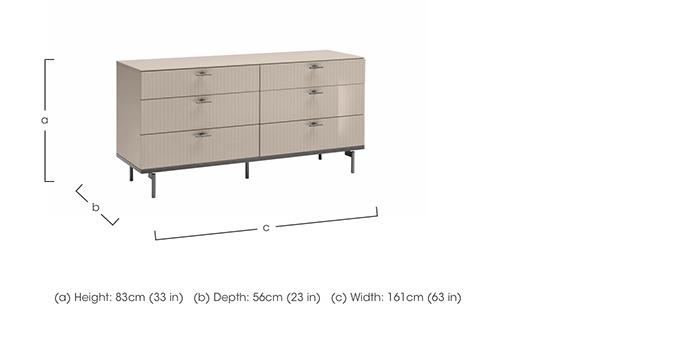 Livia 6 Drawer Dresser in  on Furniture Village