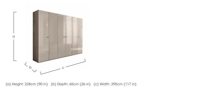 Livia 6 Door Wardrobe in  on Furniture Village