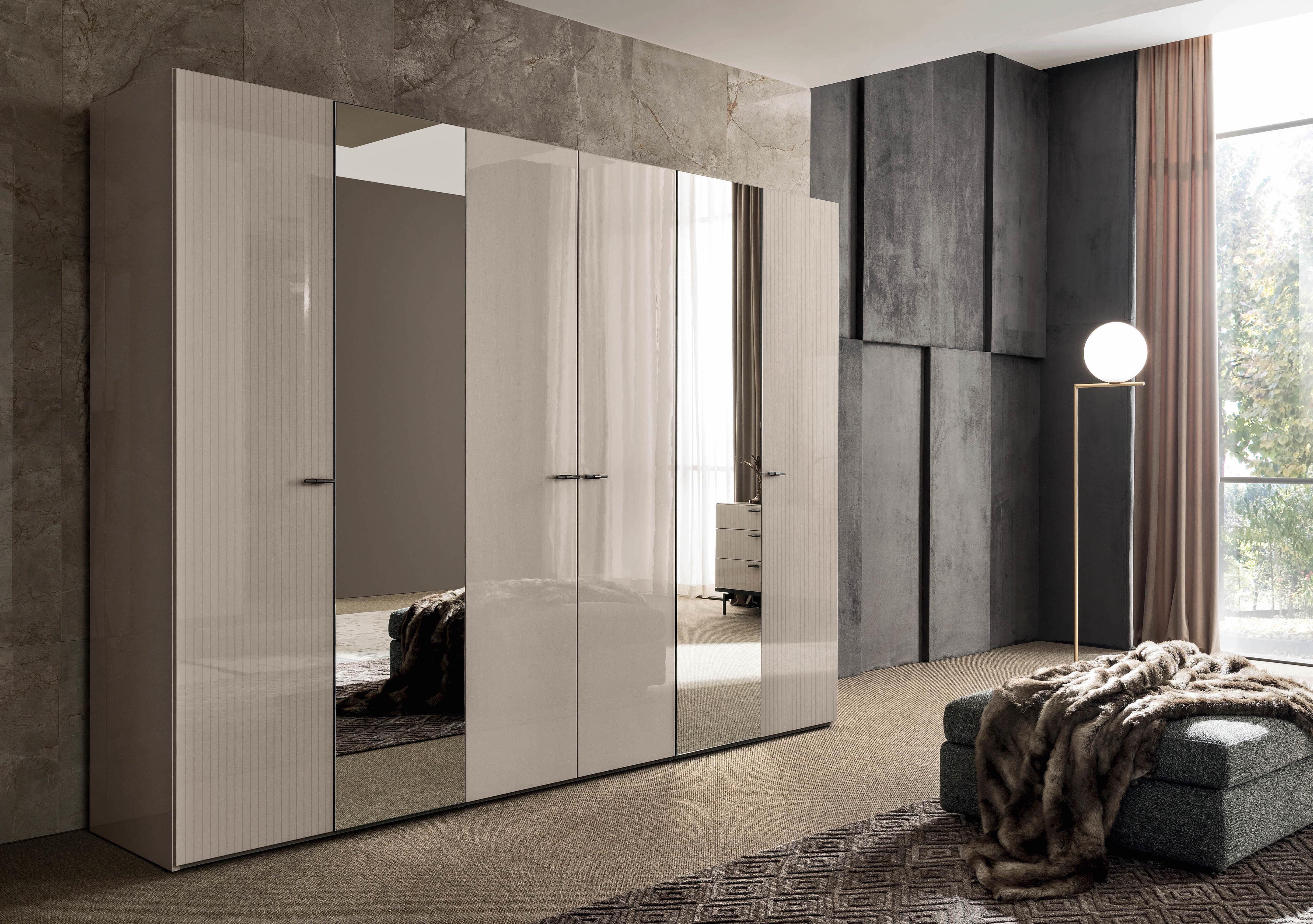 Livia 6 Door Wardrobe with Mirrors in  on Furniture Village