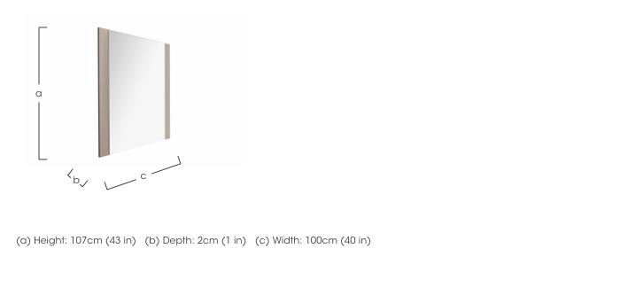 Livia Bedroom Mirror in  on Furniture Village