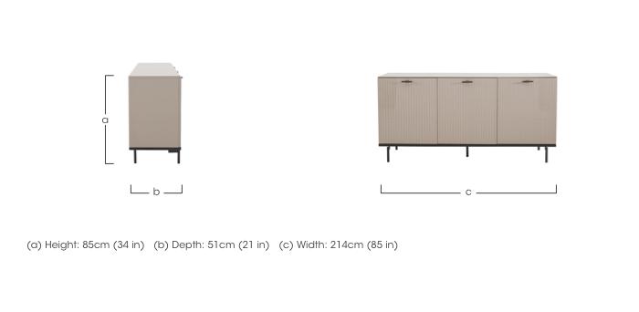 Livia 3 Door Large Sideboard in  on Furniture Village