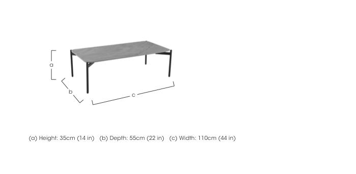 Loko Rectangular Coffee Table in  on Furniture Village