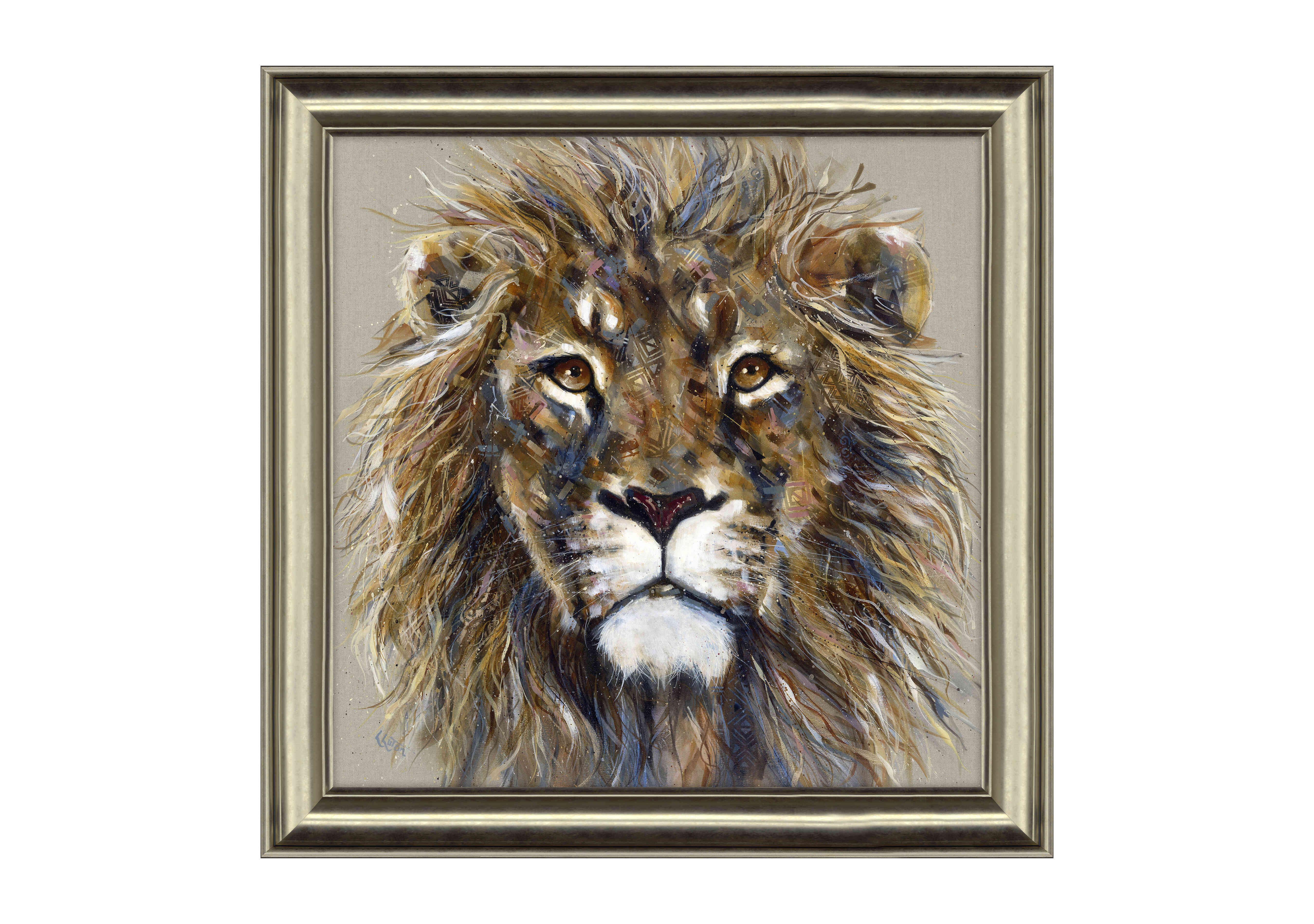 Luca Lion Framed Picture in  on Furniture Village