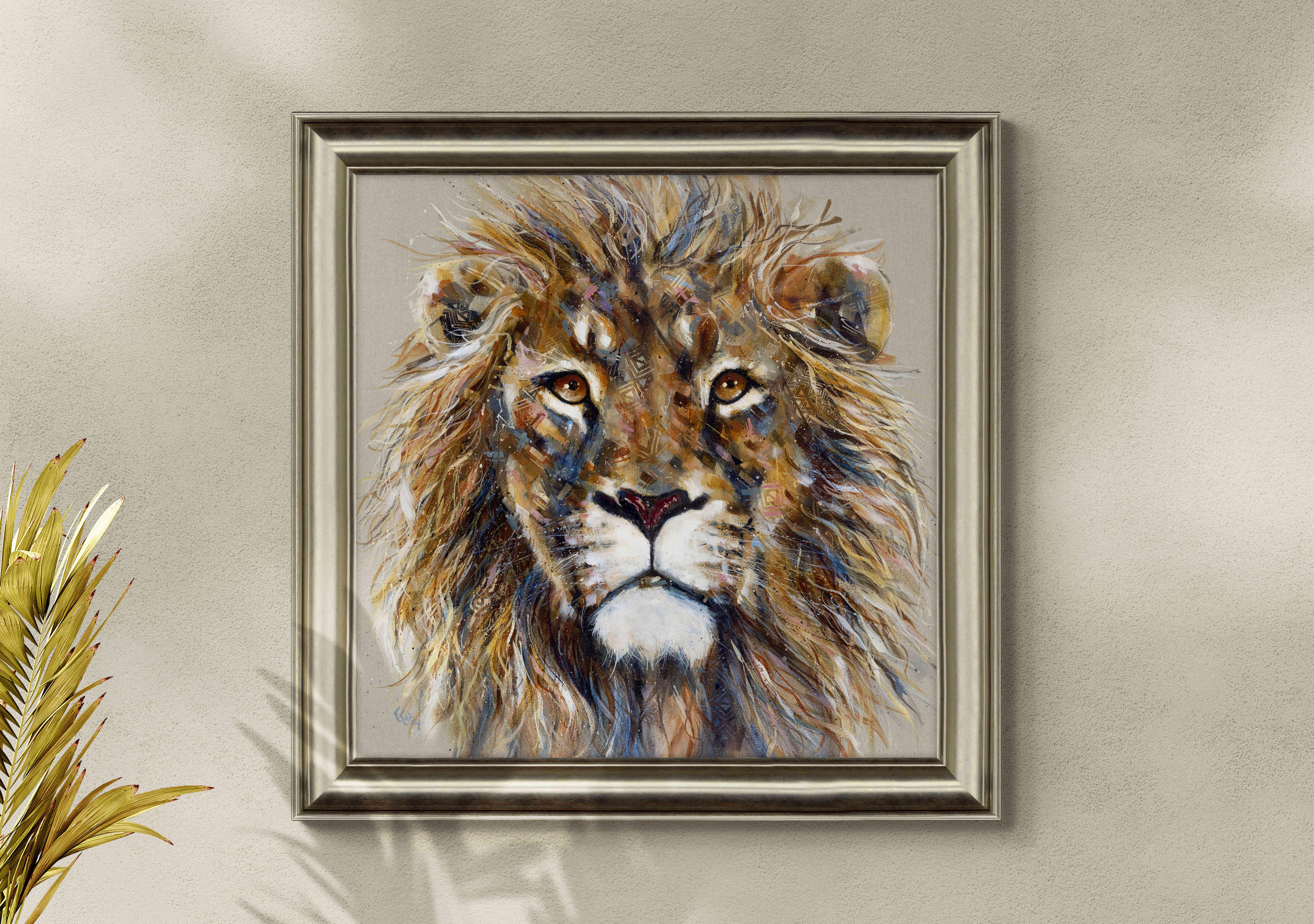 Luca Lion Framed Picture in  on Furniture Village