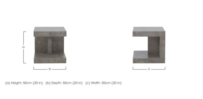 Lukas Lamp Table in  on Furniture Village