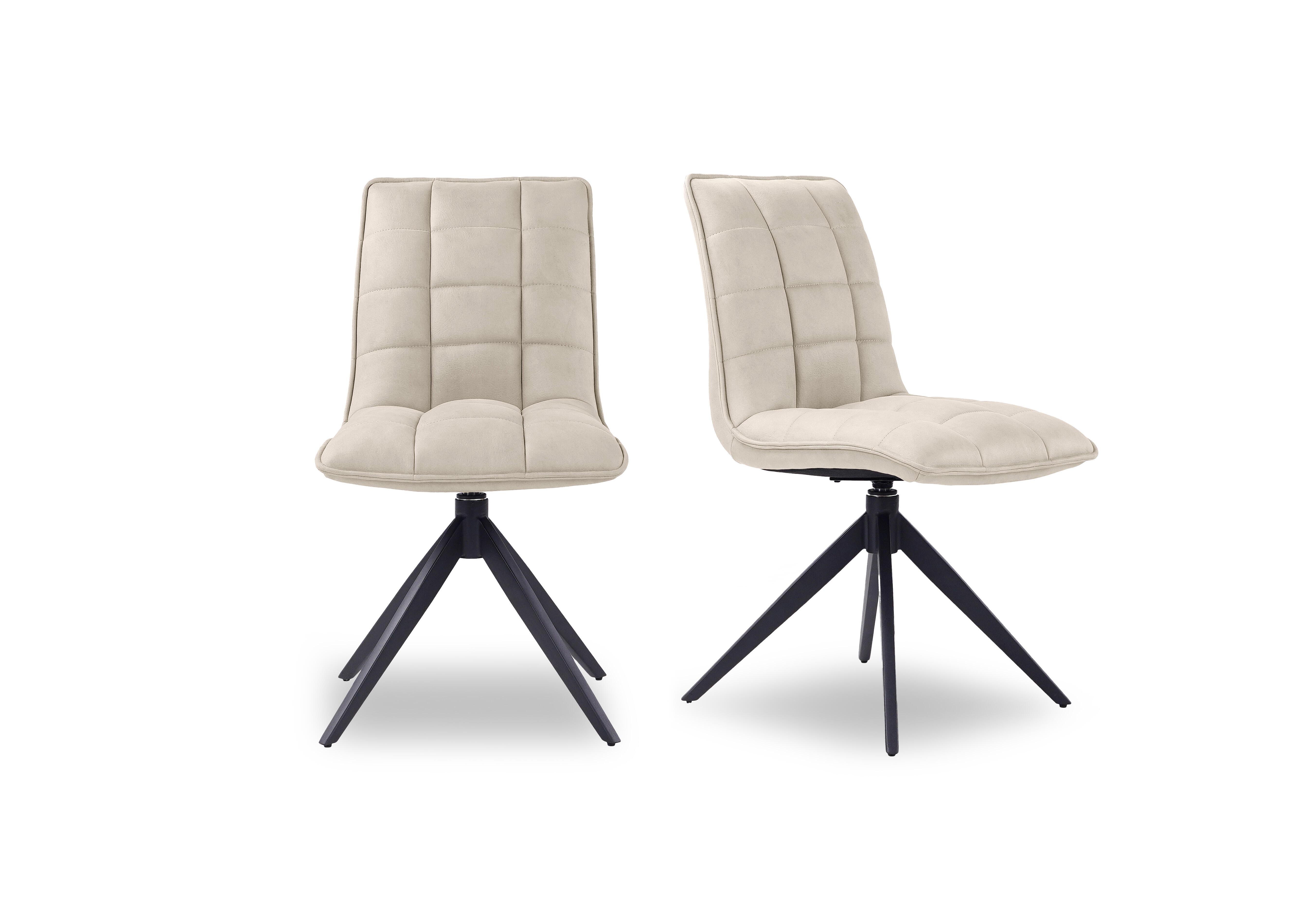 Luno Pair of Swivel Dining Chairs in  on Furniture Village