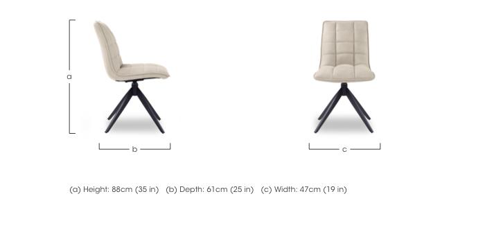 Luno Pair of Swivel Dining Chairs in  on Furniture Village