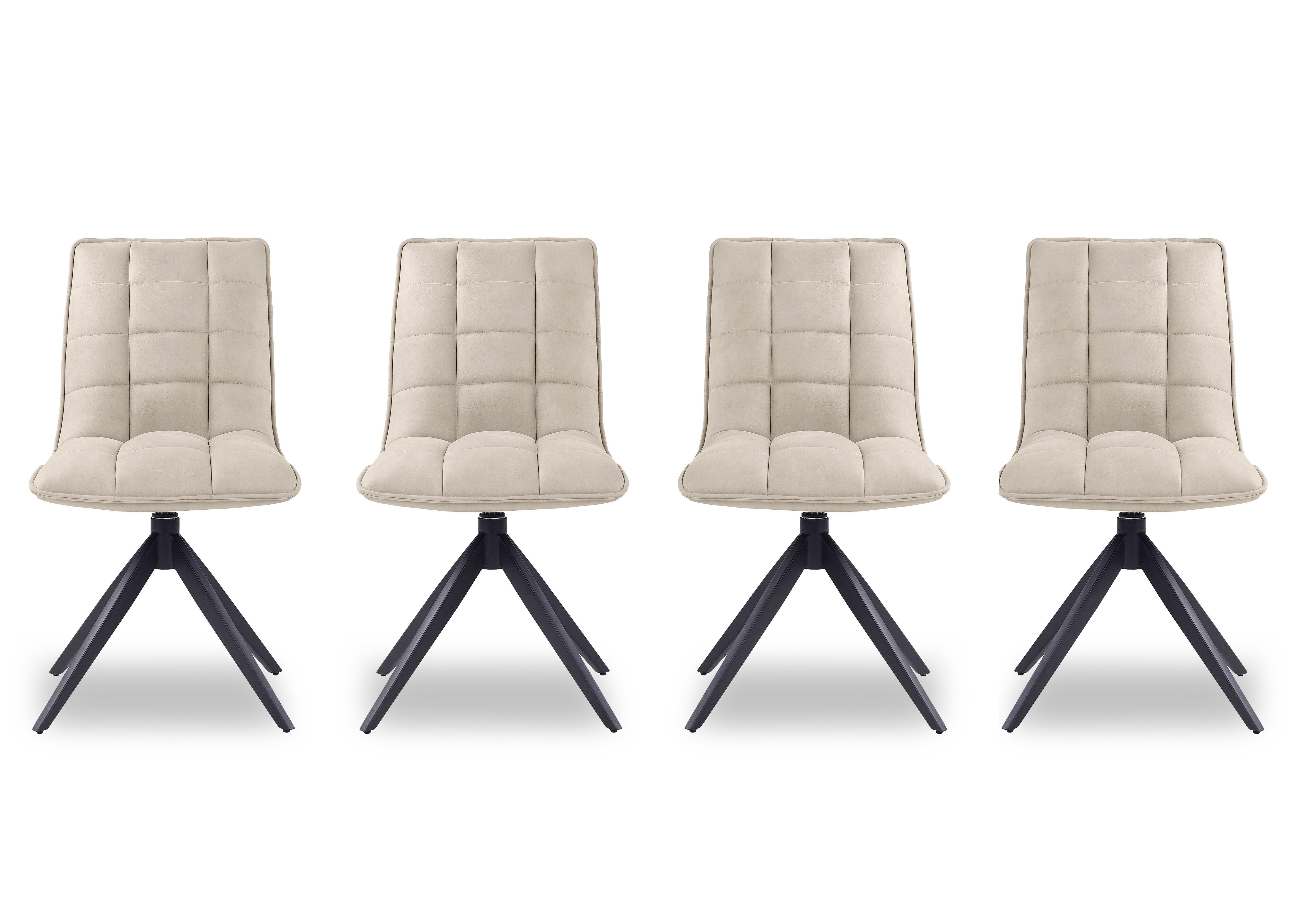 Luno Set of 4 Swivel Dining Chairs in  on Furniture Village