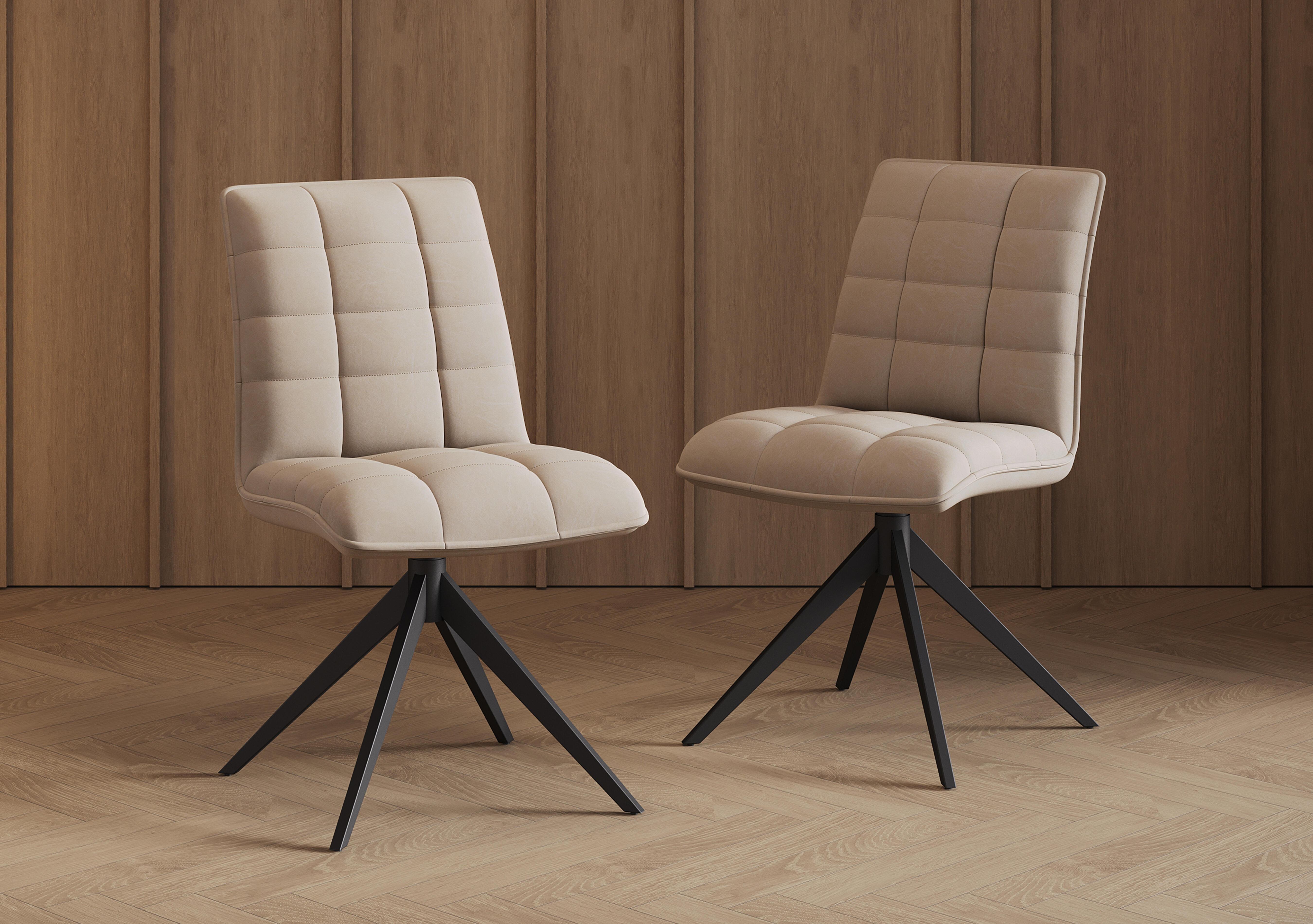 Luno Set of 6 Swivel Dining Chairs in  on Furniture Village