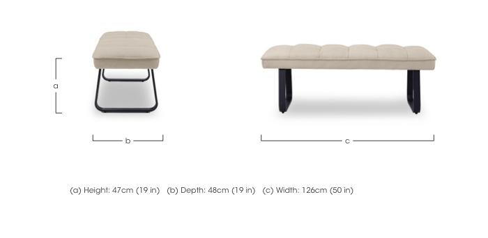 Luno Low Dining Bench in  on Furniture Village