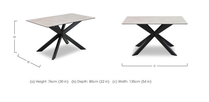 Luno Fixed Dining Table in  on Furniture Village