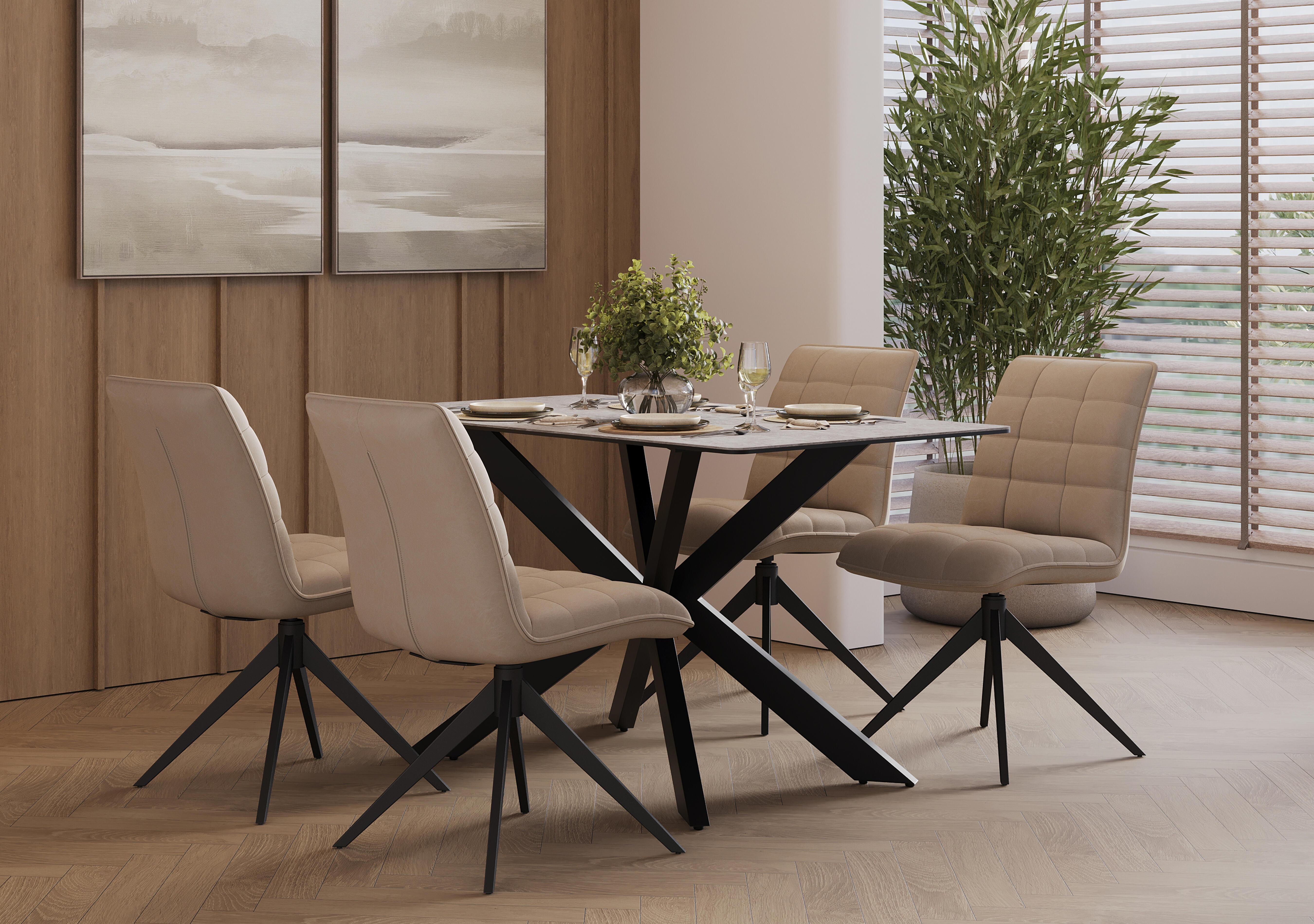 Luno Fixed Dining Table in  on Furniture Village