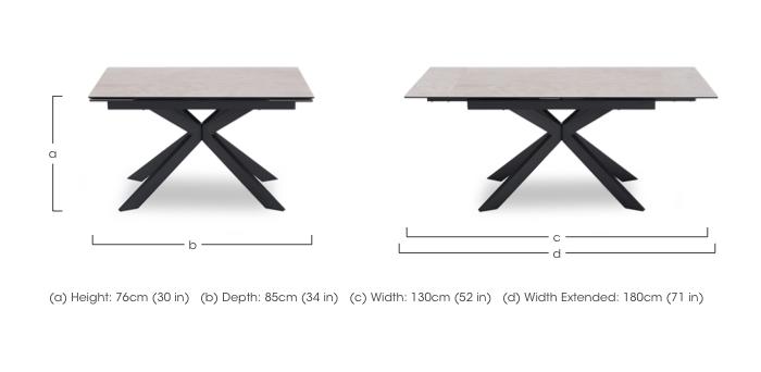 Luno Draw Leaf Extending Dining Table in  on Furniture Village