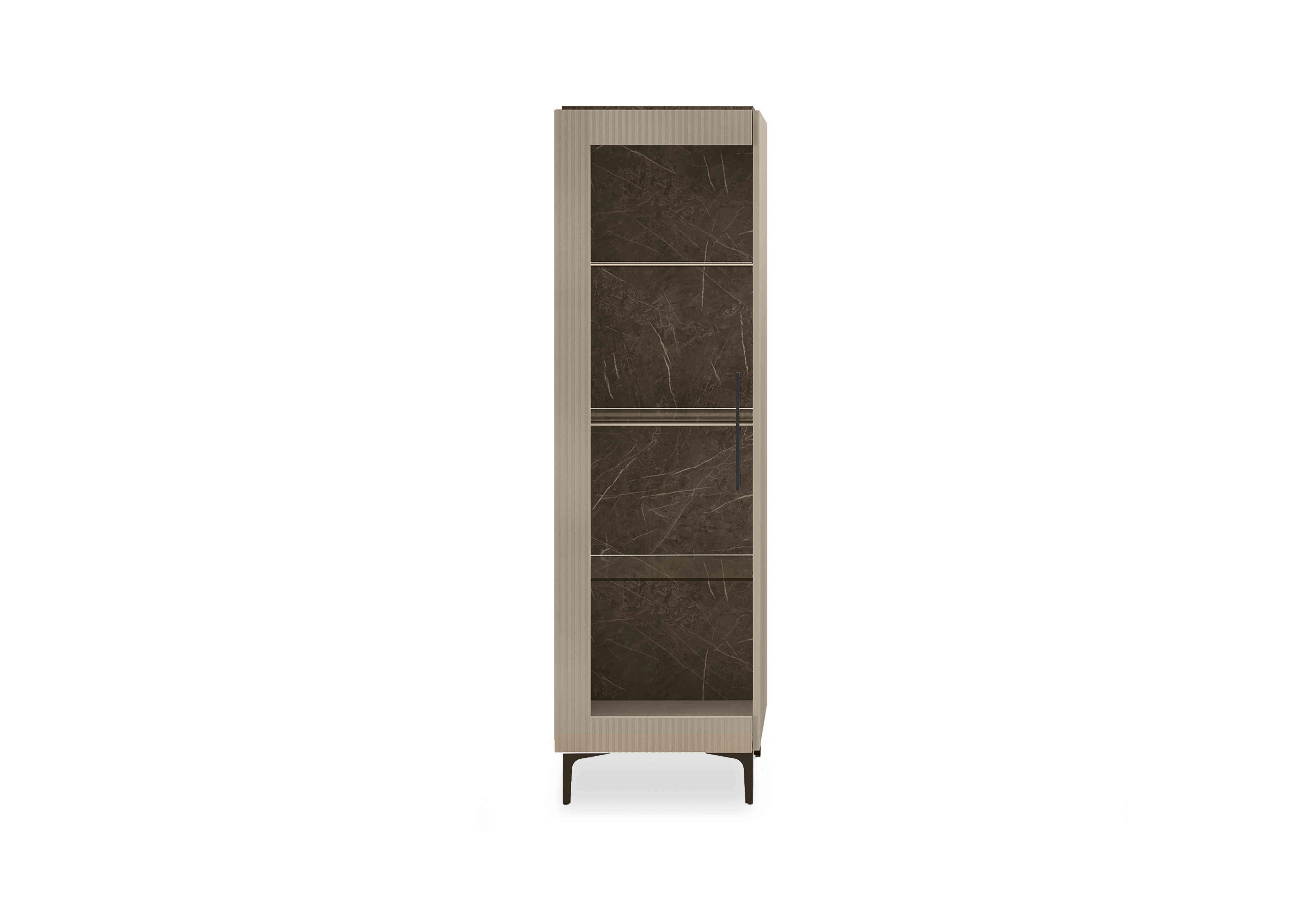 Lusso 1 Door Curio Cabinet in  on Furniture Village