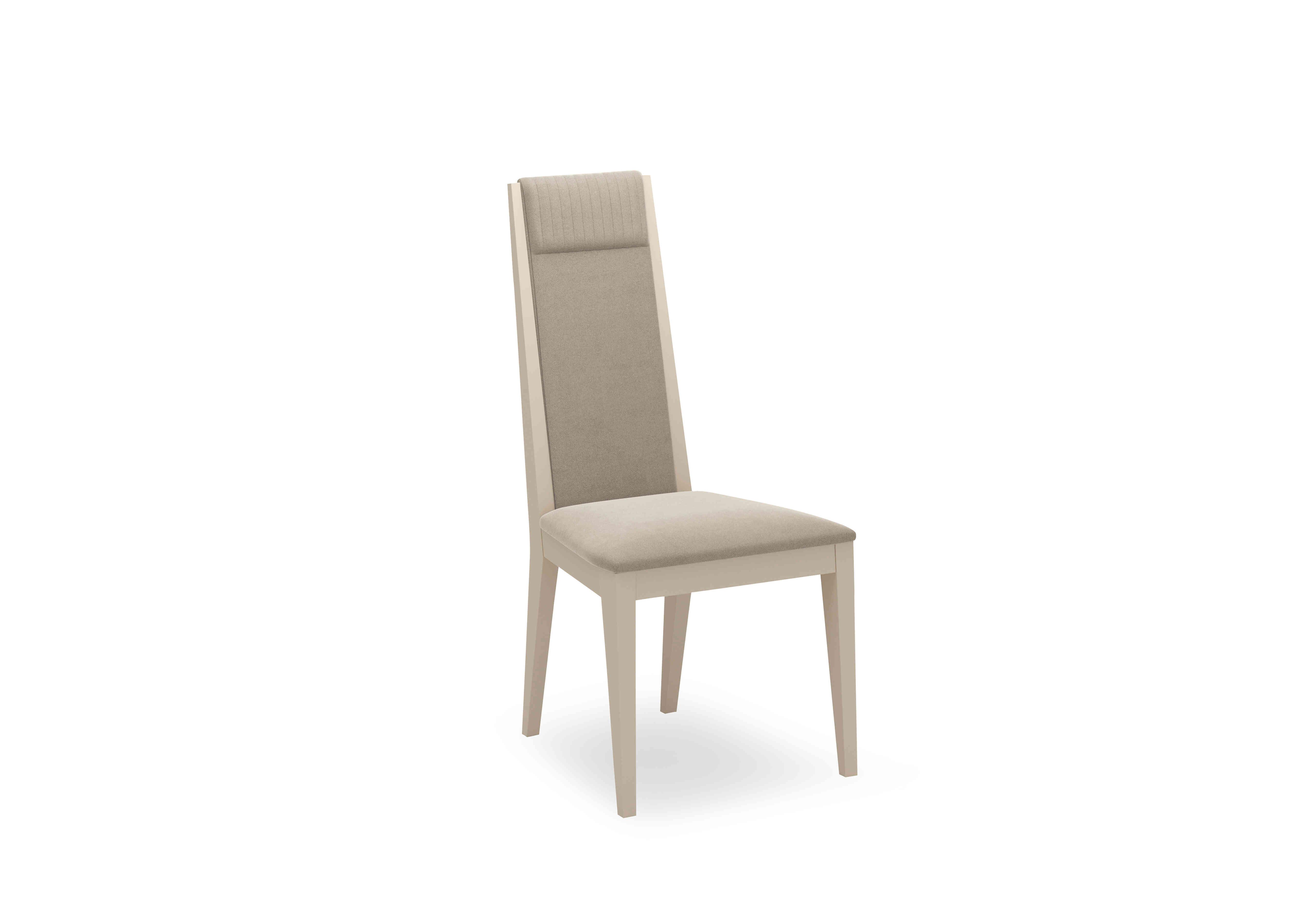 Lusso Panelled Fabric Dining Chair in  on Furniture Village