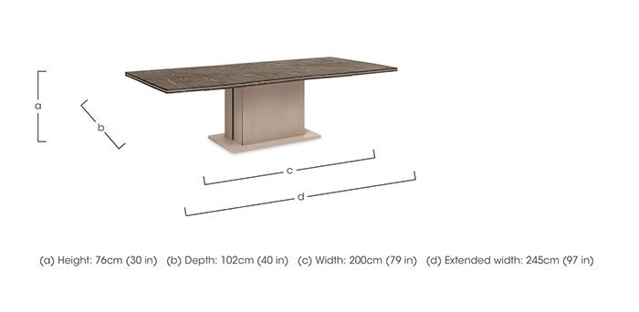 Lusso Large Extending Dining Table in  on Furniture Village