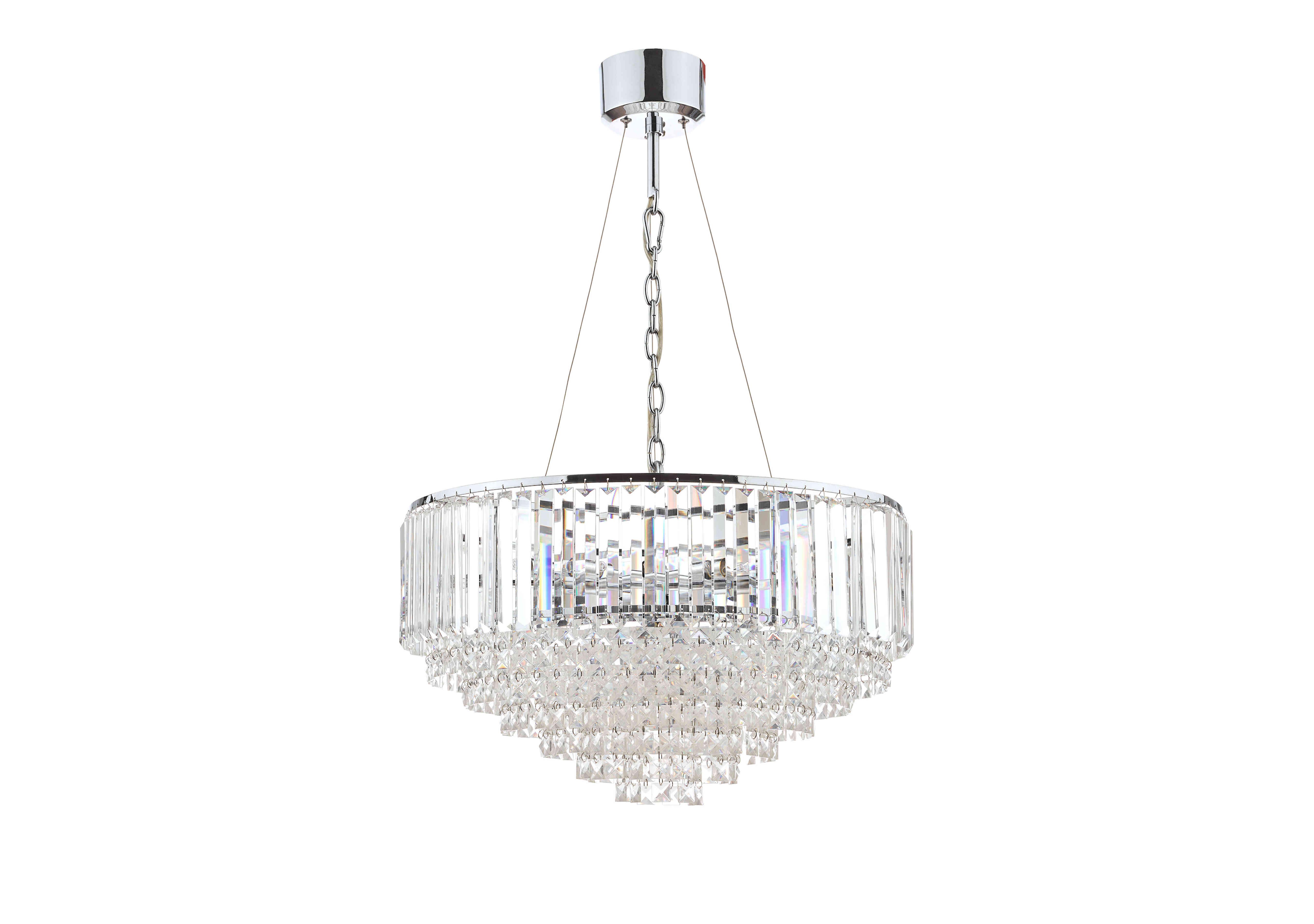 Vienna Grand 9 Light Ceiling Pendant in  on Furniture Village