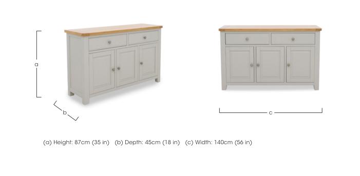 Lewis 3 Door 2 Drawer Sideboard in  on Furniture Village