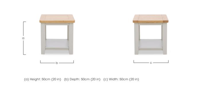 Lewis Lamp Table with Shelf in  on Furniture Village