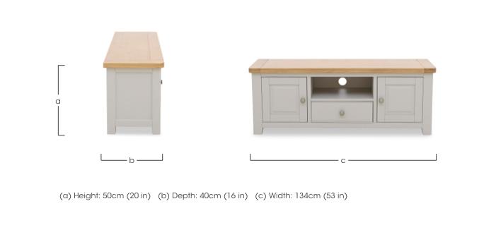 Lewis Large TV Unit in  on Furniture Village