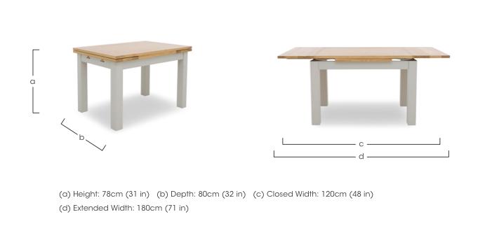 Lewis Large Draw Leaf Extending Dining Table in  on Furniture Village