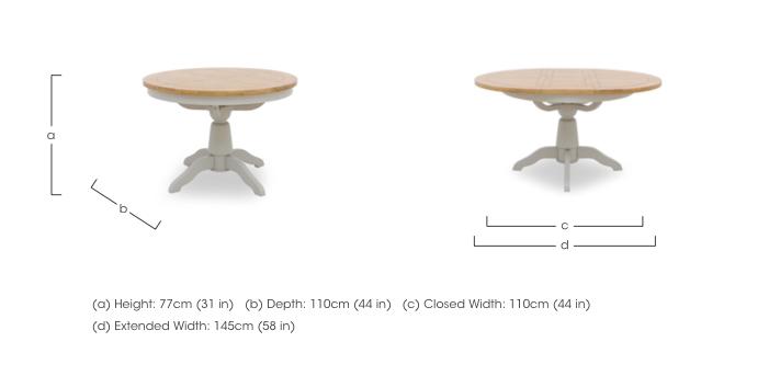 Lewis Round Pedestal Butterfly Extending Dining Table in  on Furniture Village