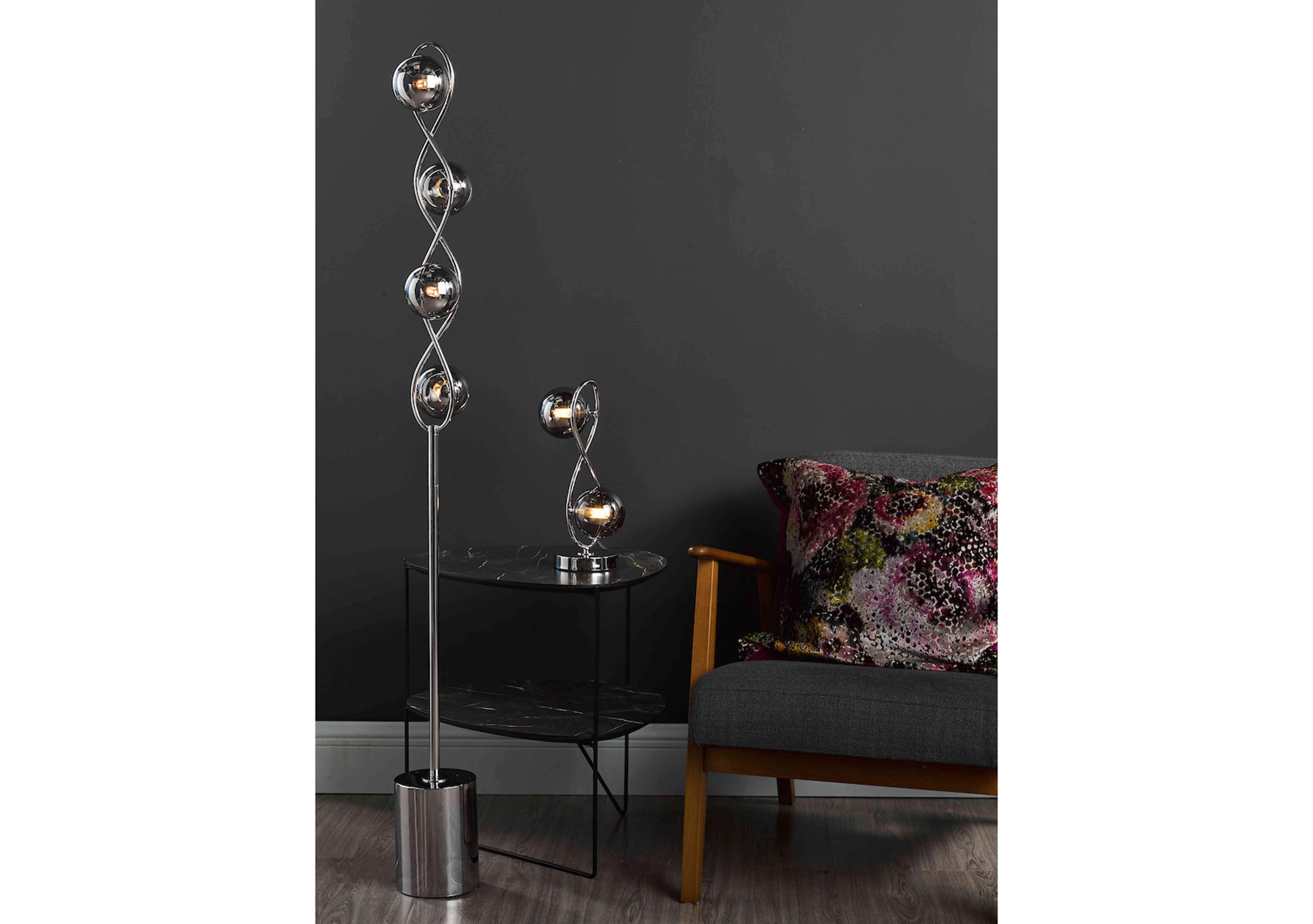 Lyla 4 Light Floor Lamp in  on Furniture Village
