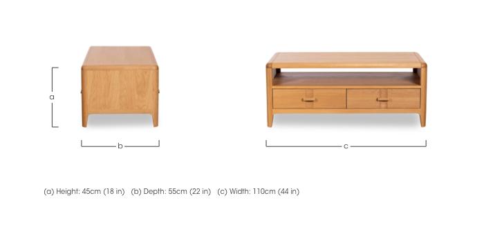 Maddison 4 Drawer Coffee Table in  on Furniture Village